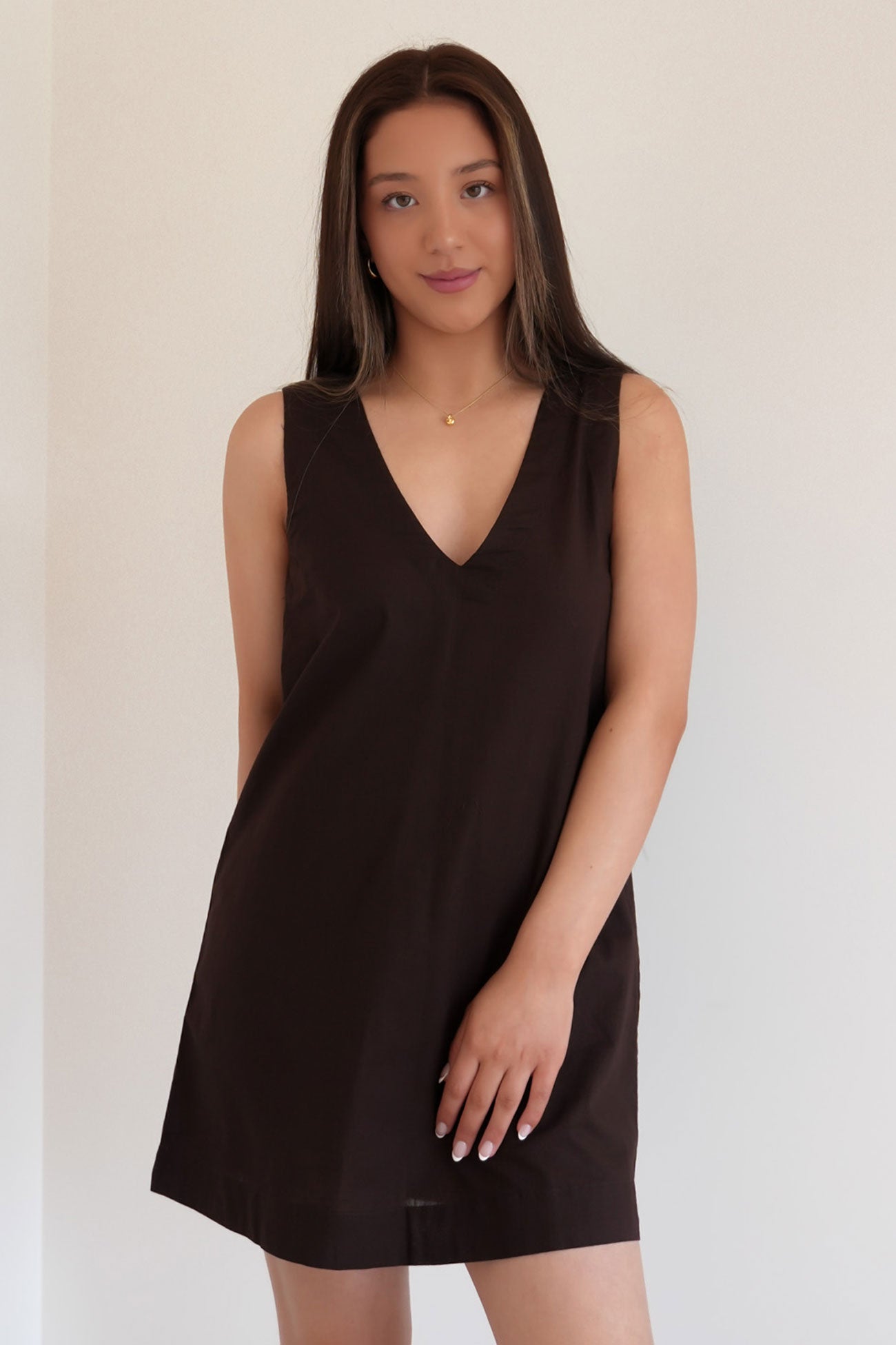 Essential Mini Dress Brown