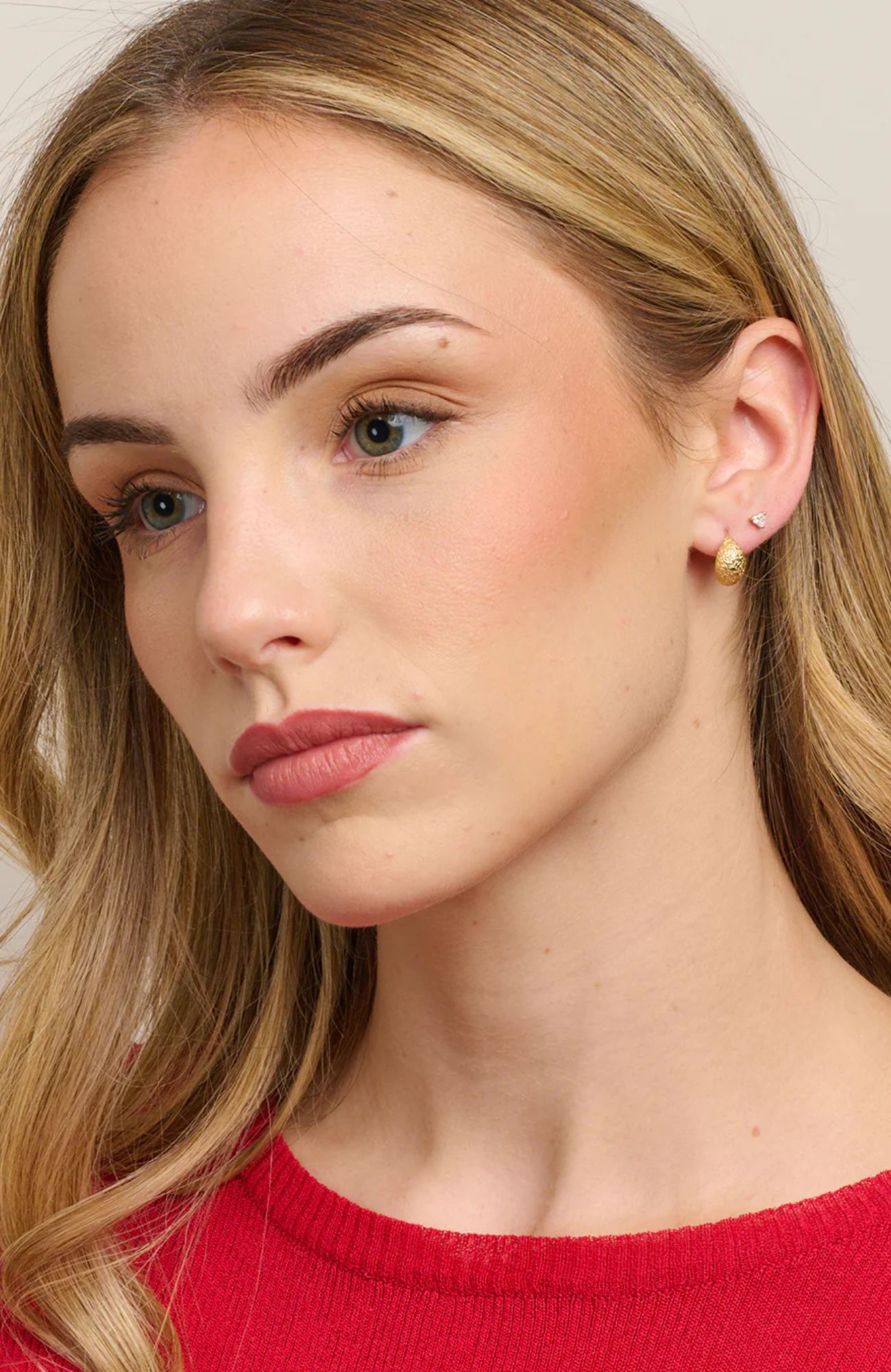 Etta Cartilage Earrings Sterling 925 Gold