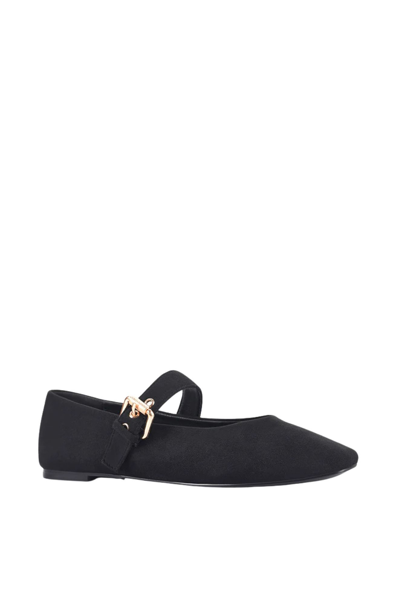 Europe Mary-Jane Flats Black Micro