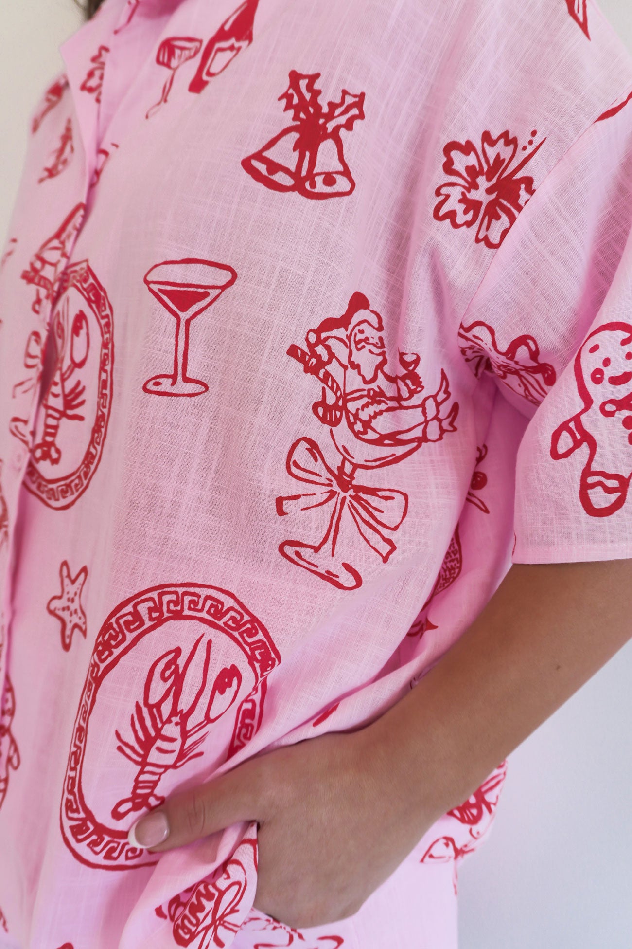 Evelyn Set Pink Santa