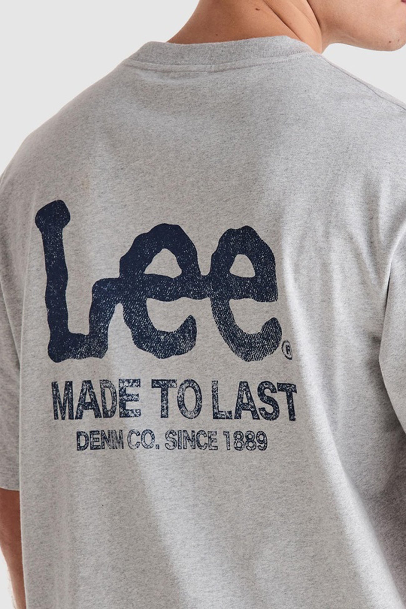 Fade Away Baggy Tee Grey Marle
