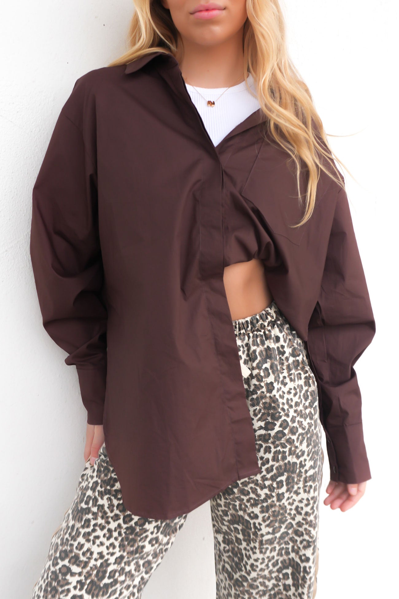 Faith Shirt Chocolate
