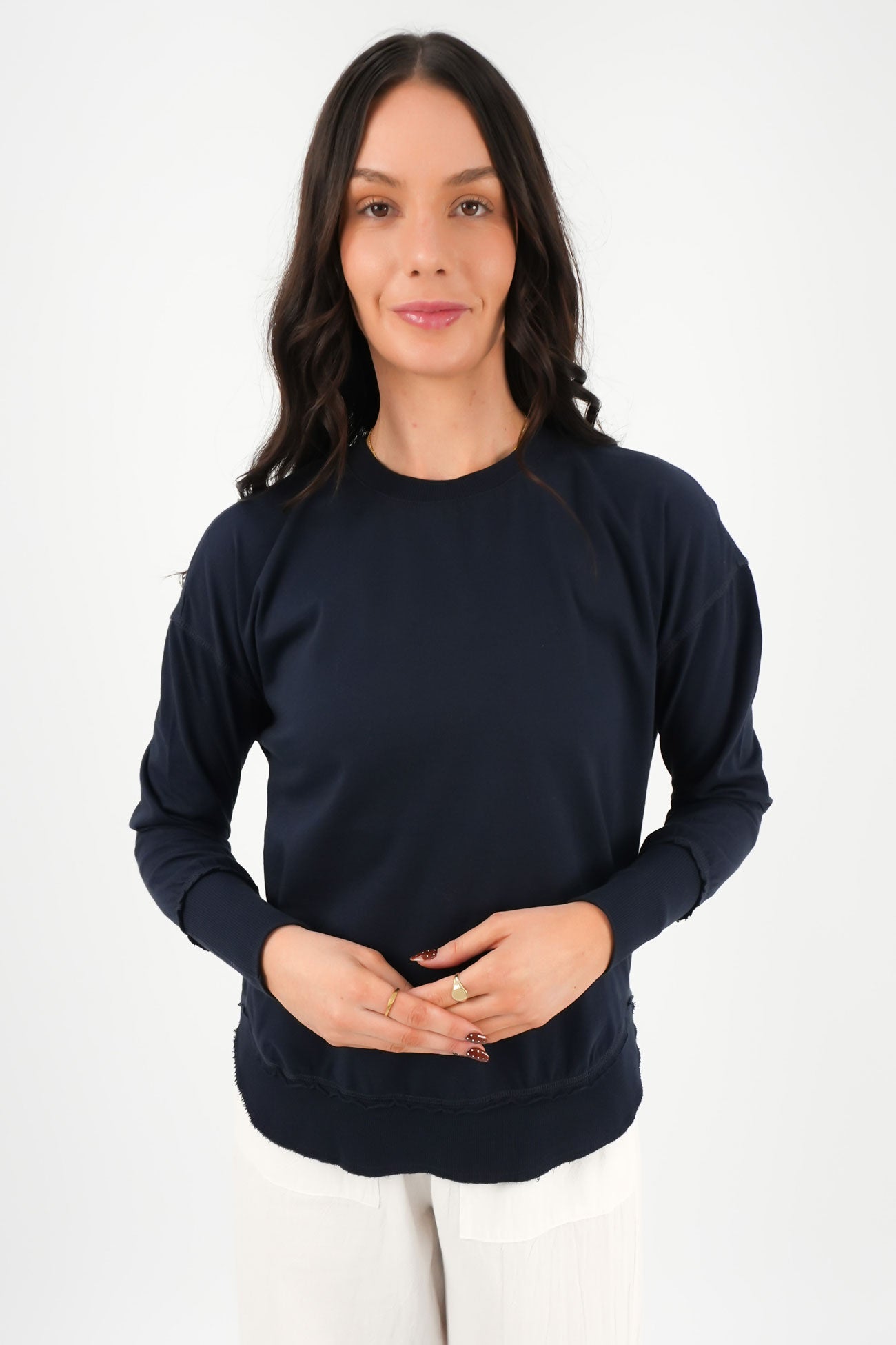 Farrah Long Sleeve Dark Sapphire