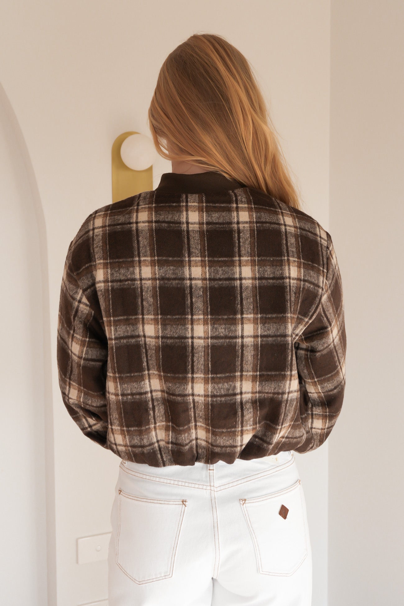 Faye Jacket Chocolate Check