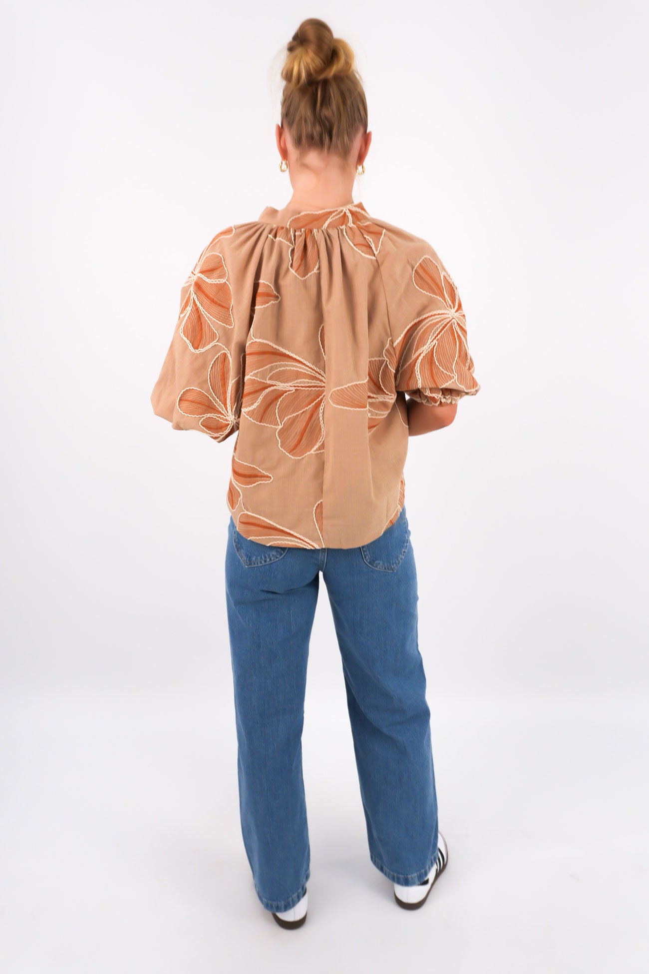 Finley Top Tan Orange