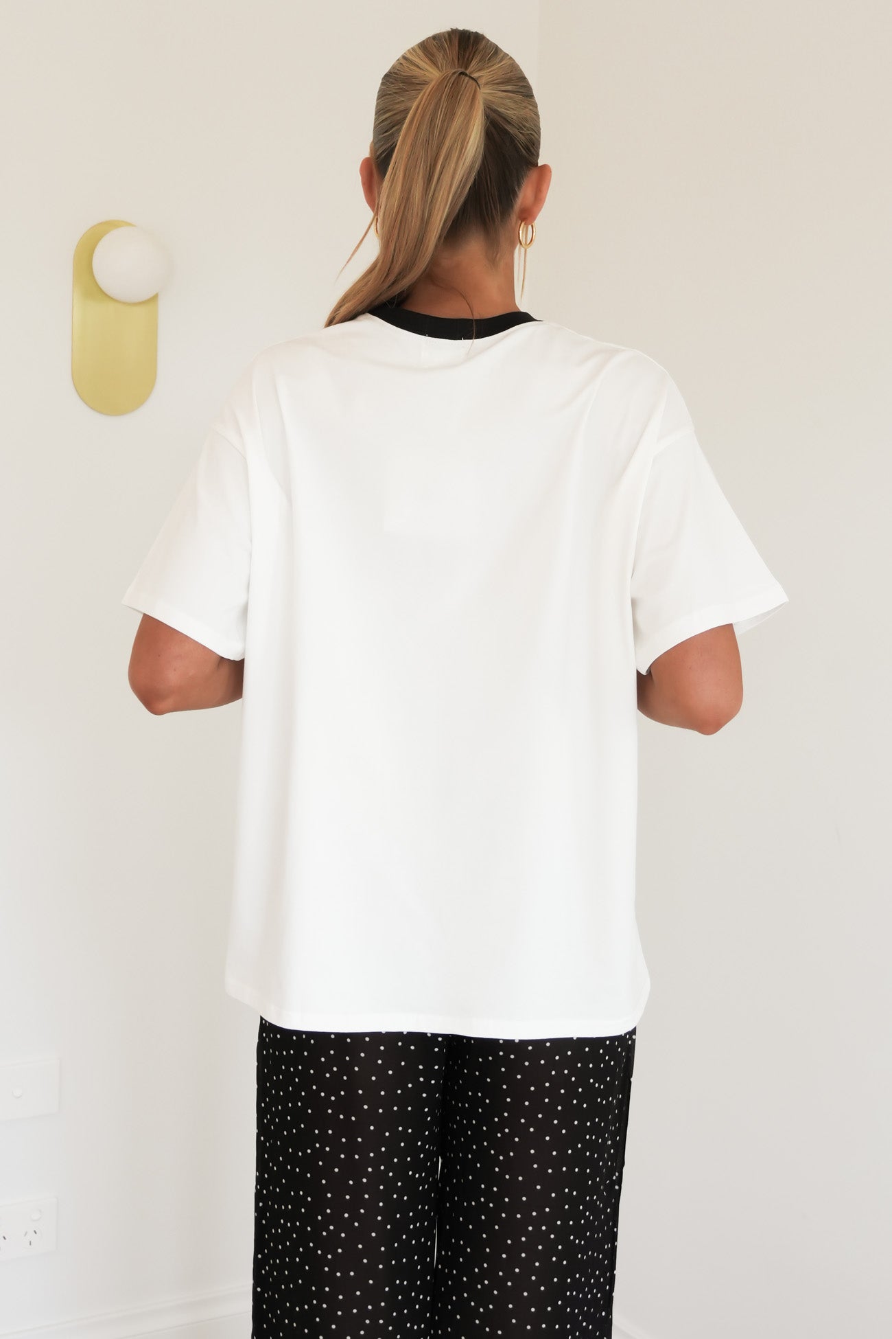 Finley Set Black White Polka Dot