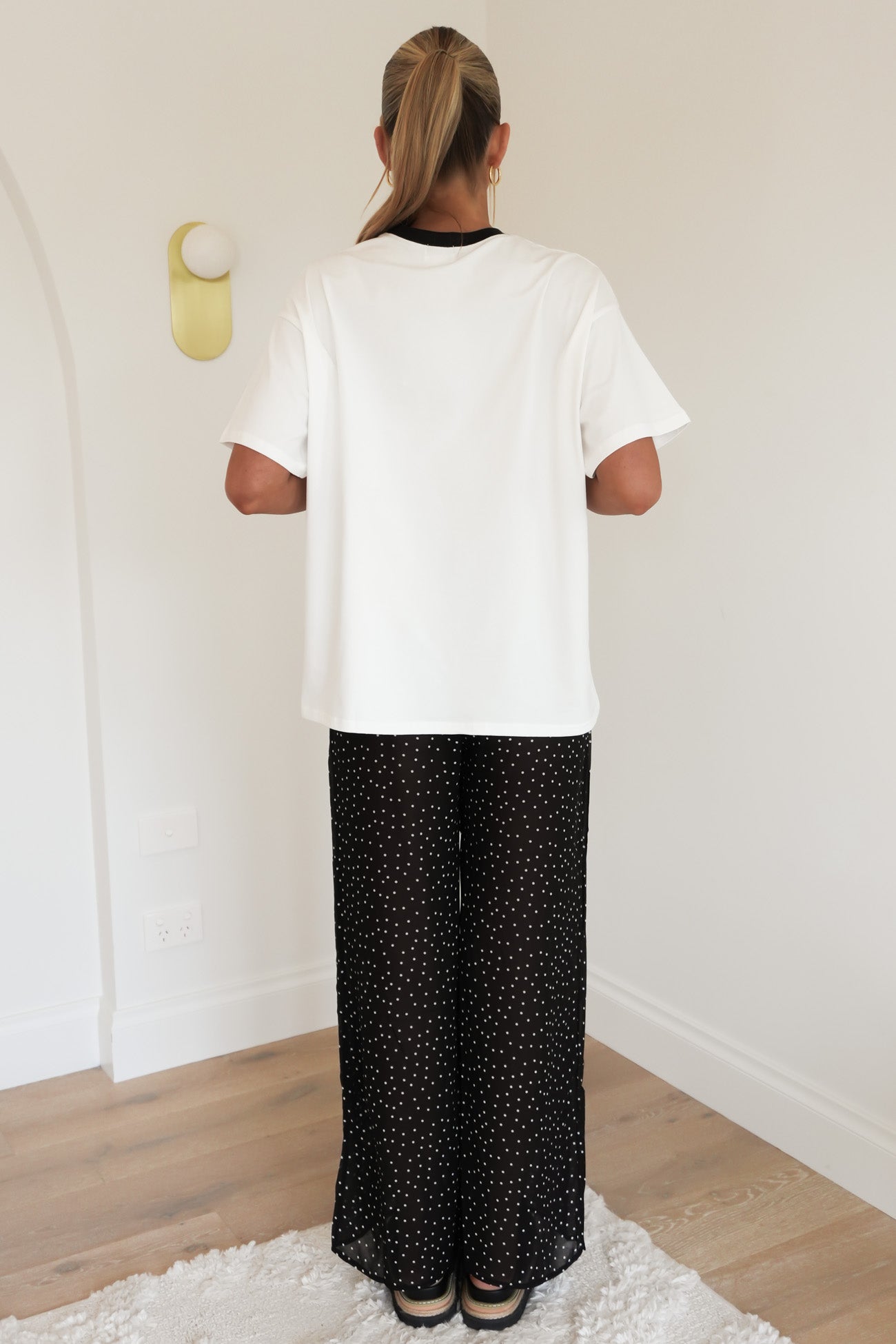 Finley Set Black White Polka Dot