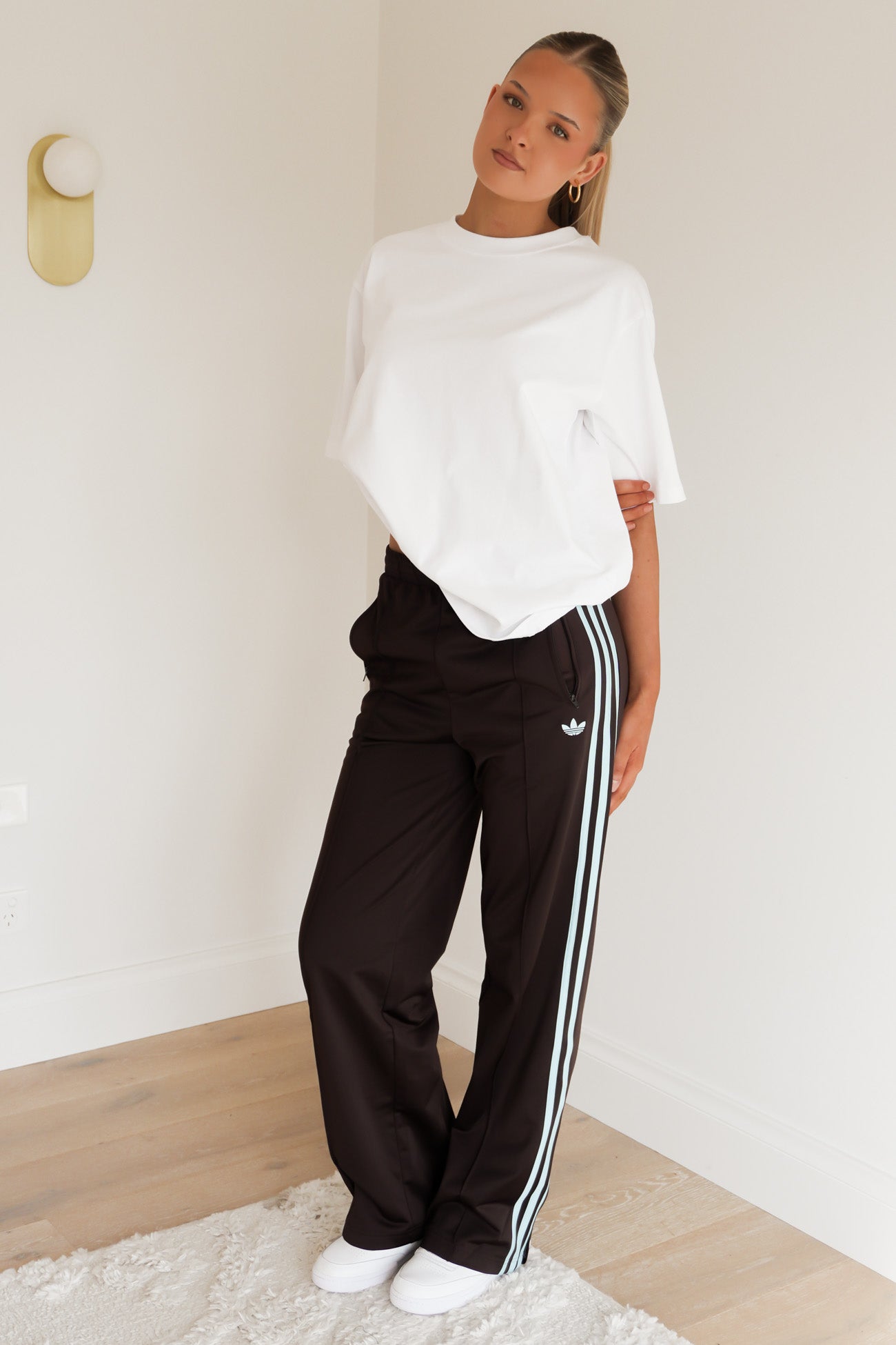 Firebird Loose Track Pant Aurora Coffee Icey Blue