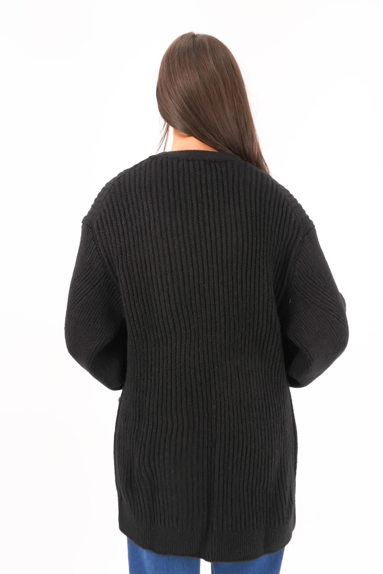 Franco Knit Cardi Black