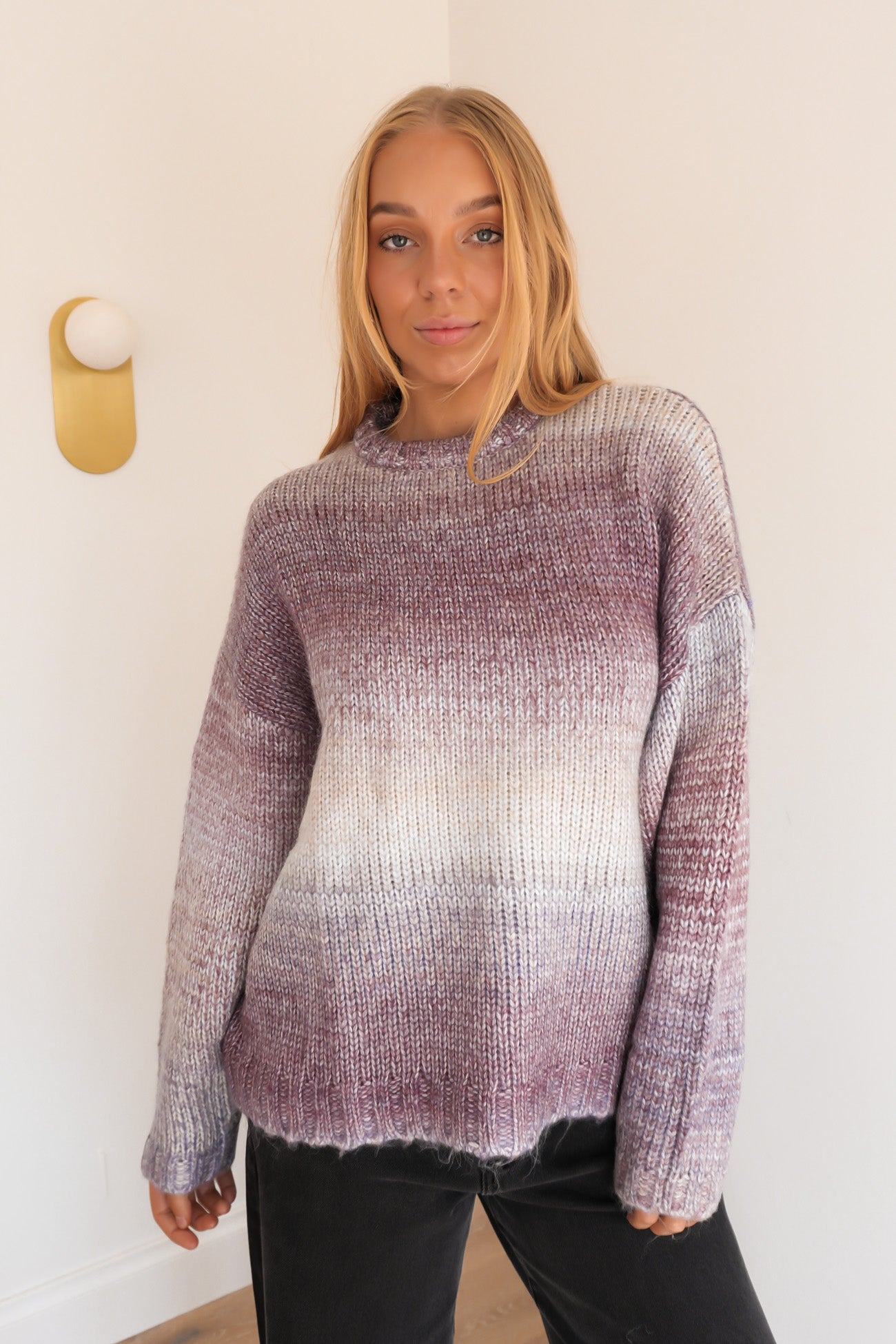 Fray Knit Jumper Multicoloured