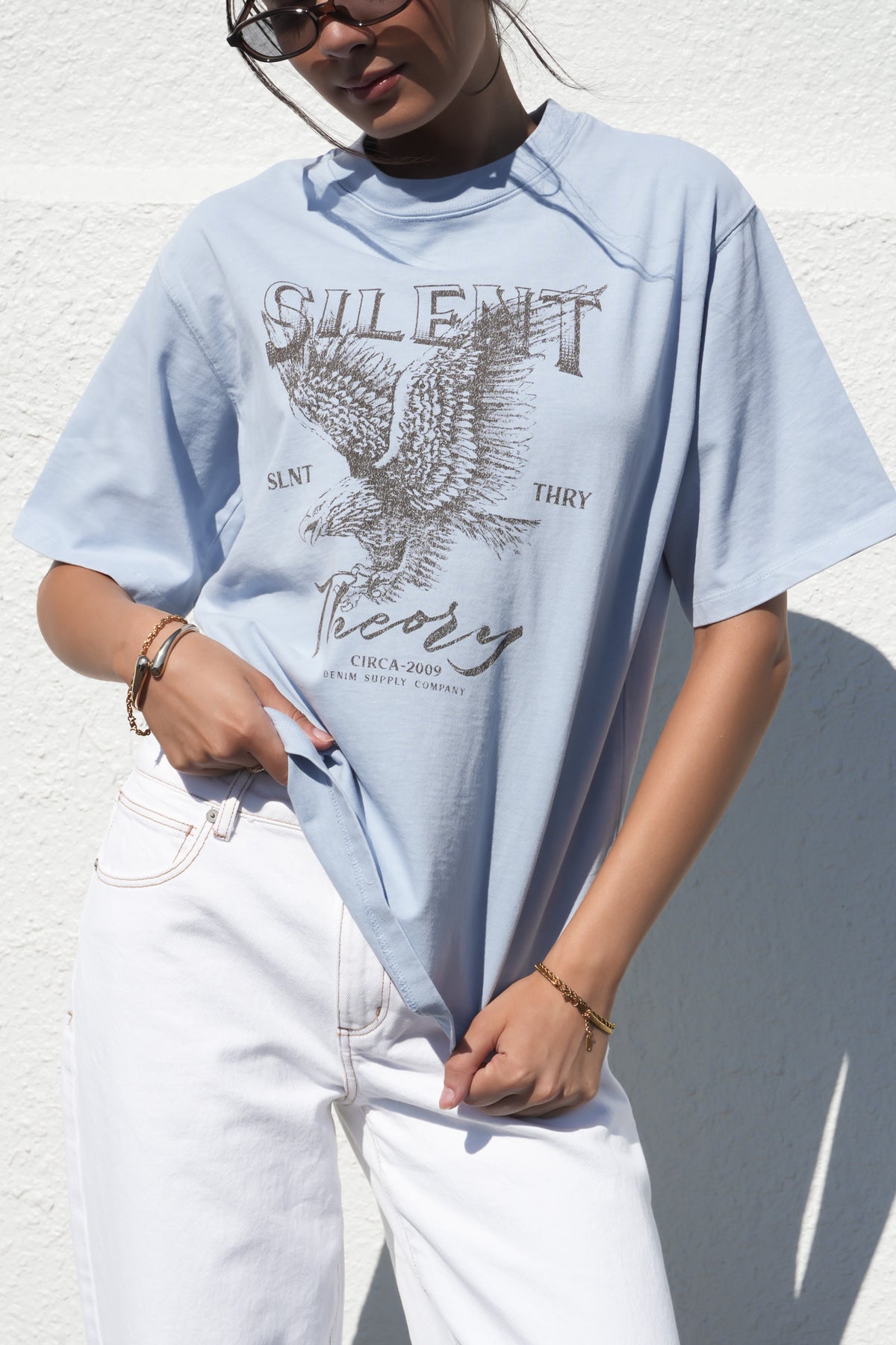 Fundamental Oversized Tee Light Blue