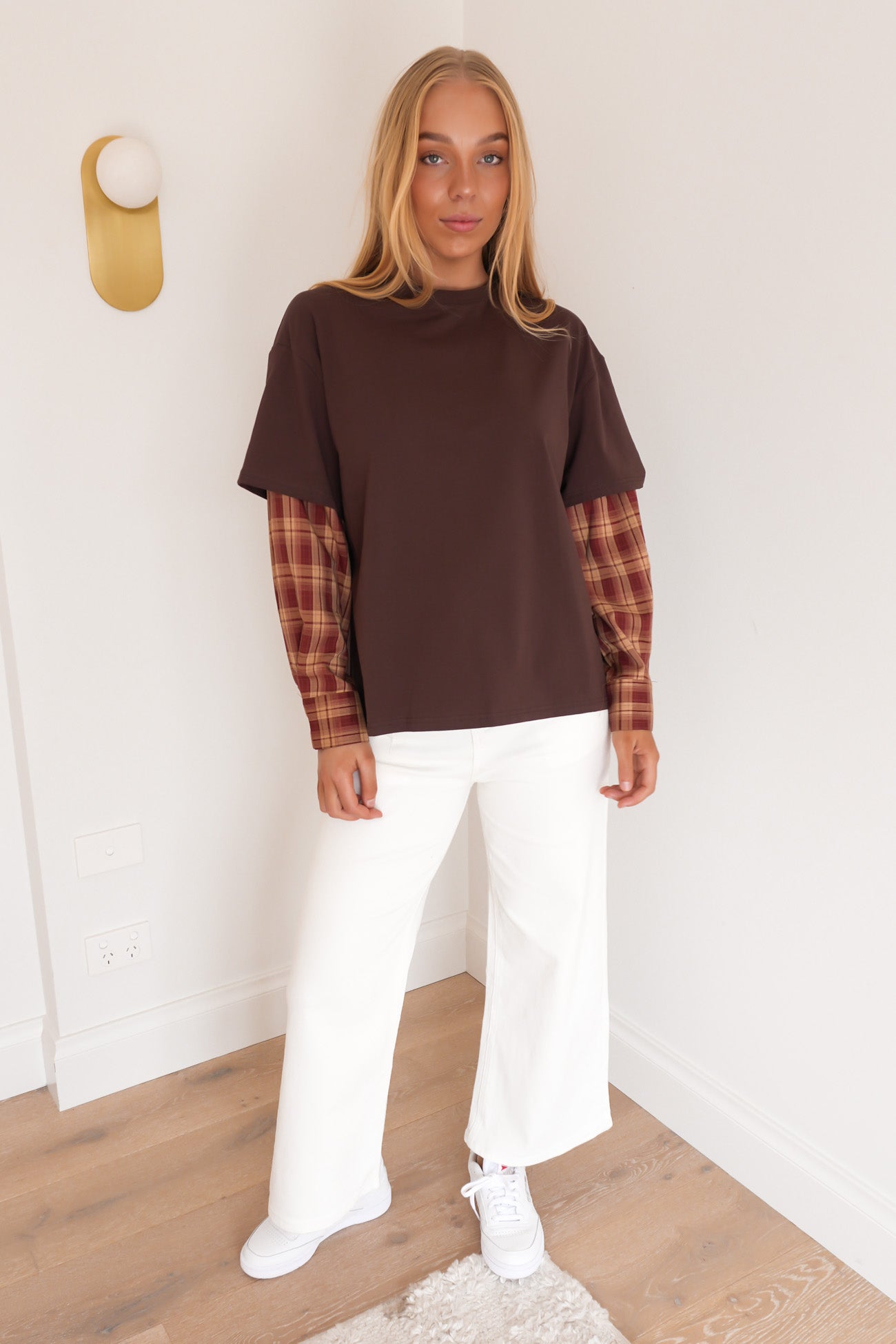 Gabbi Long Sleeve Tee Chocolate