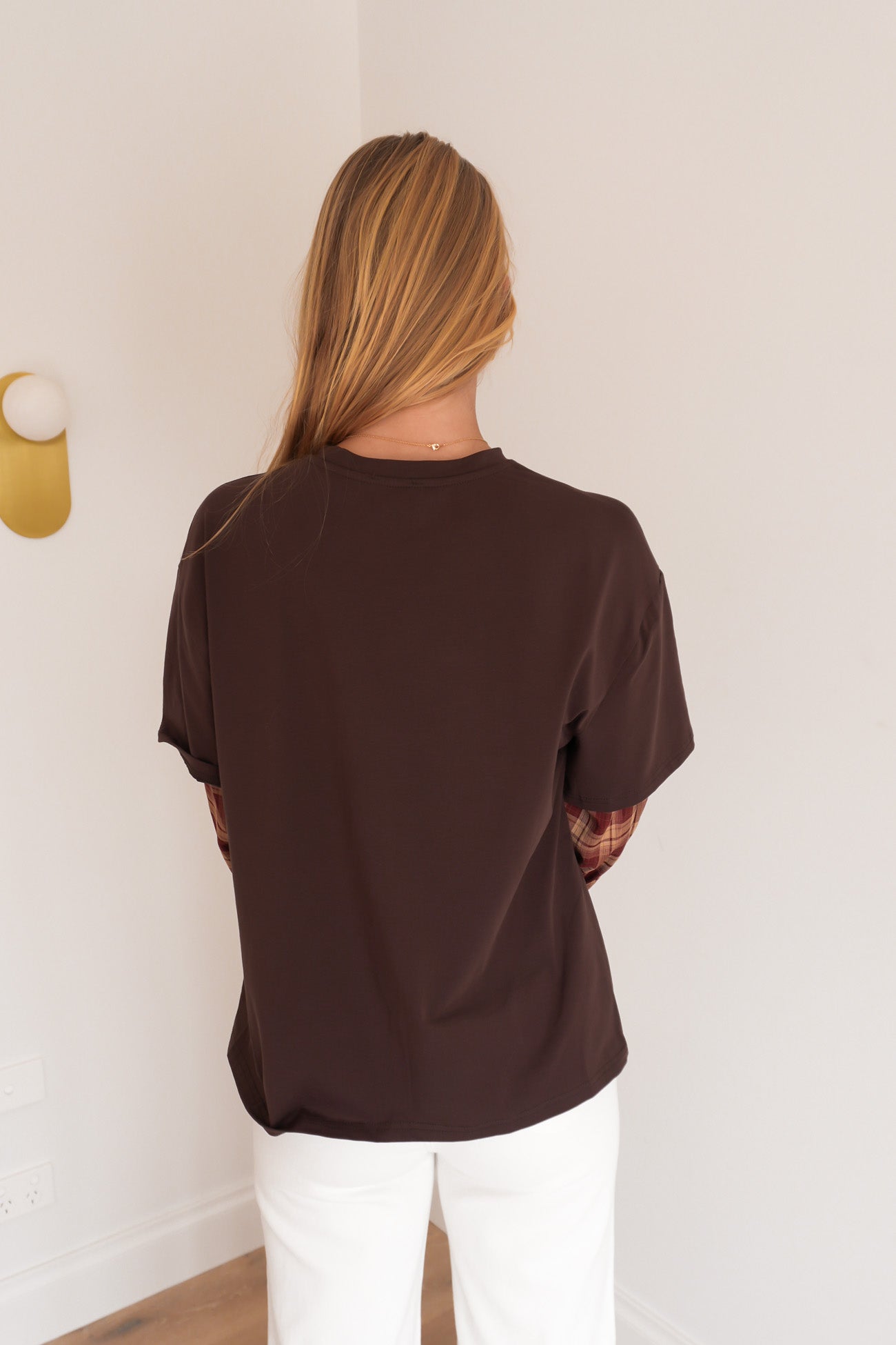 Gabbi Long Sleeve Tee Chocolate