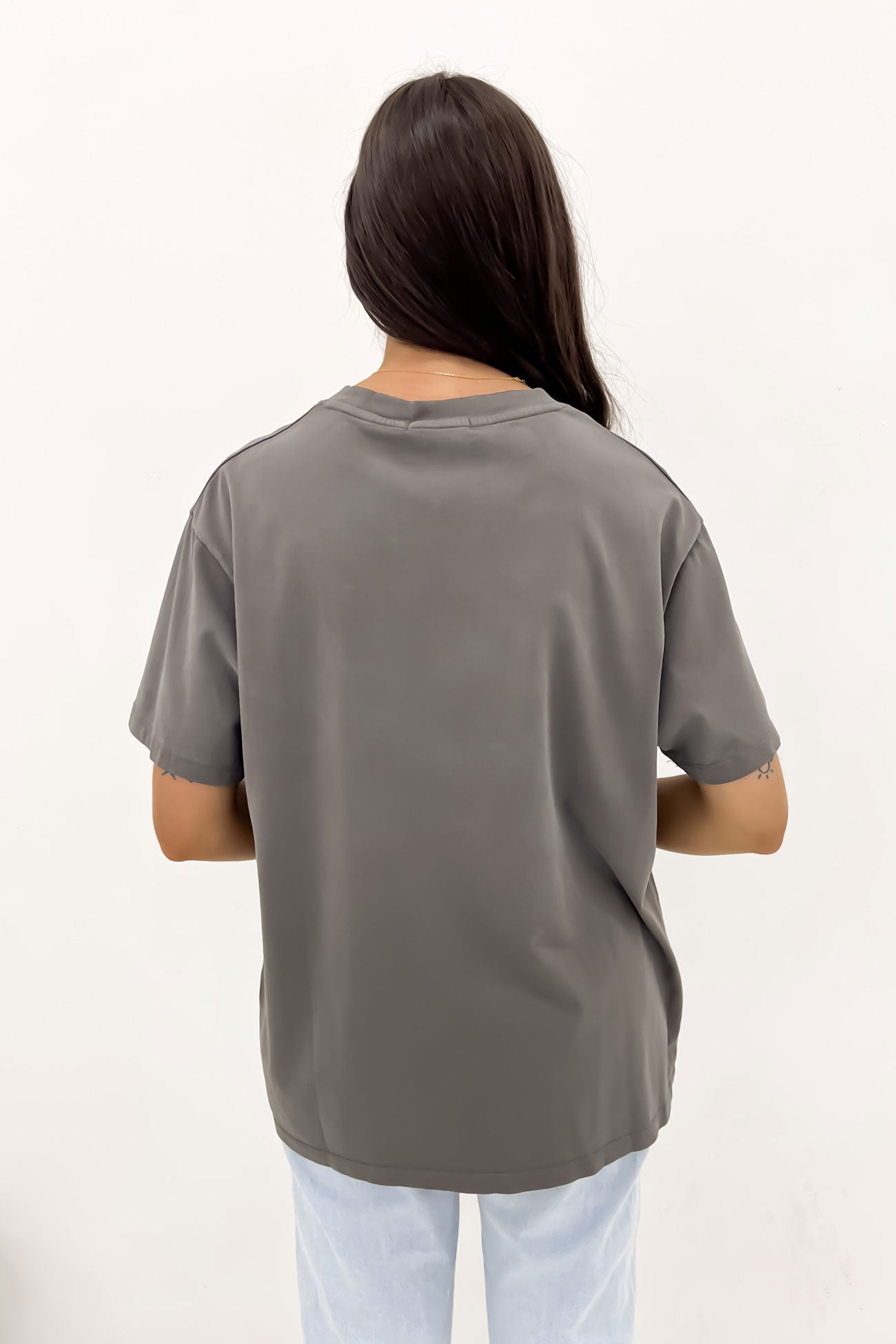 Genoa Oversized Tee Charcoal