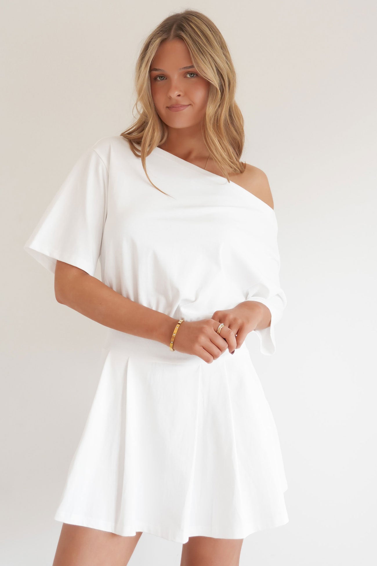 George Mini Dress White