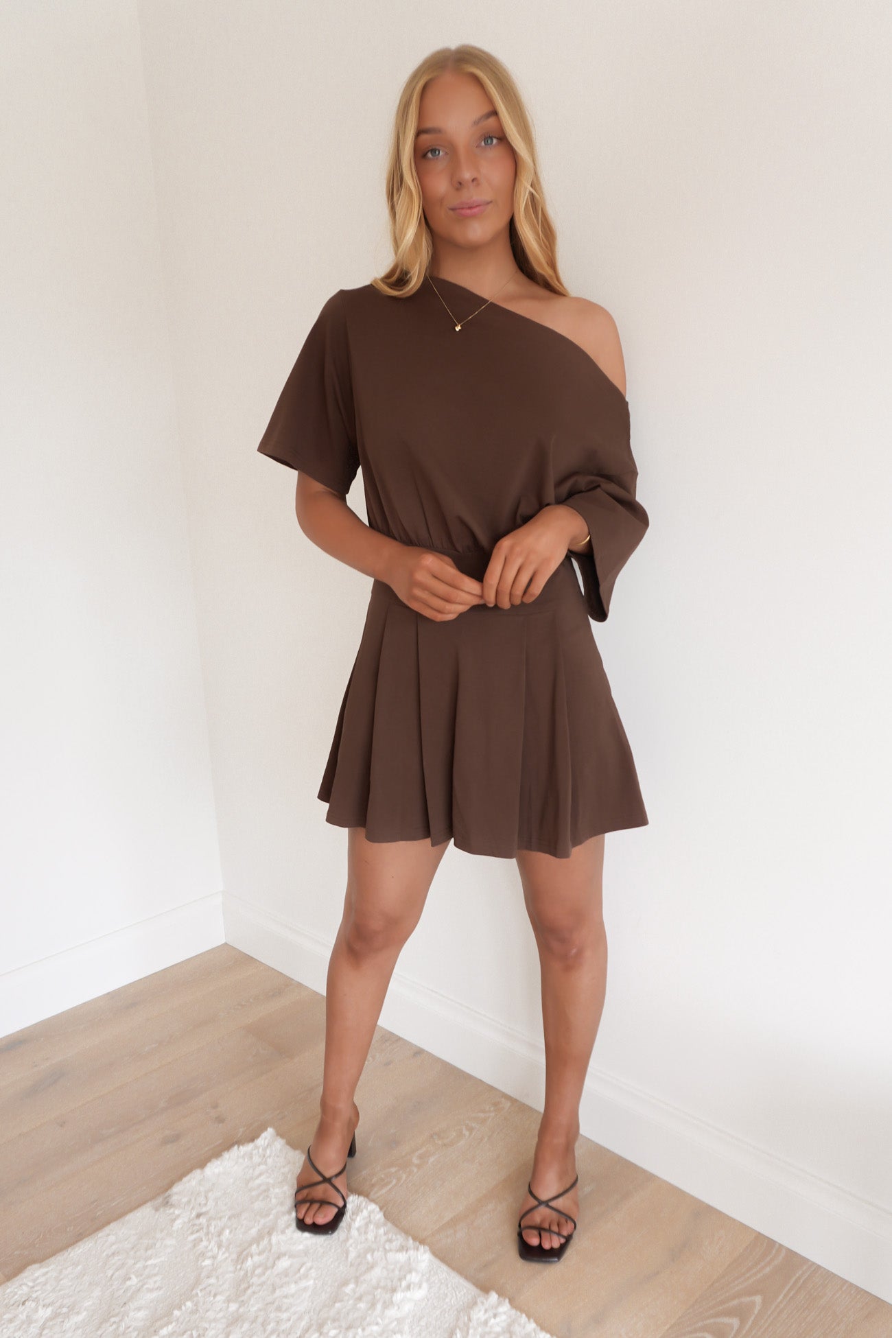George Mini Dress Chocolate