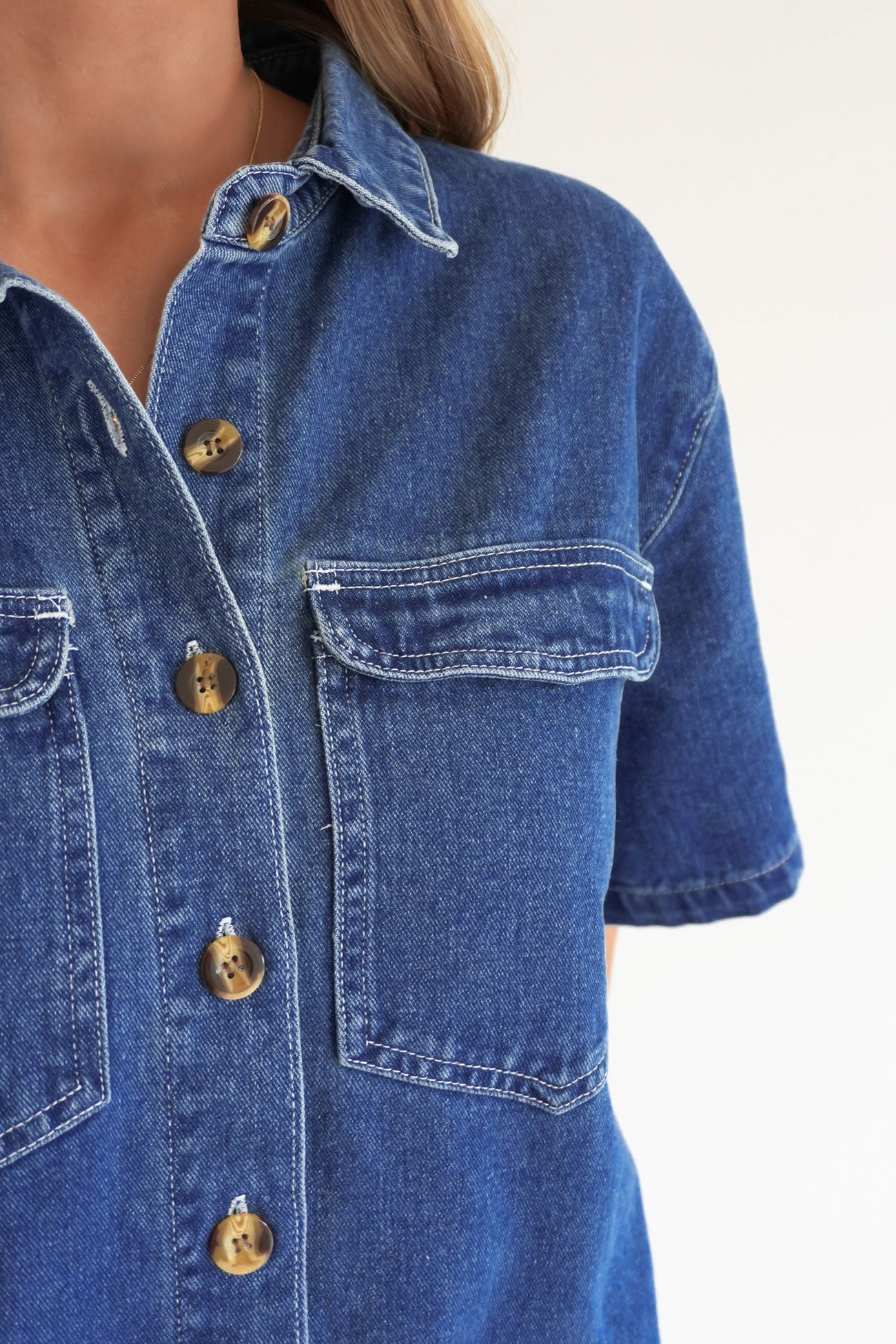 Georgie Denim Mini Dress Indigo