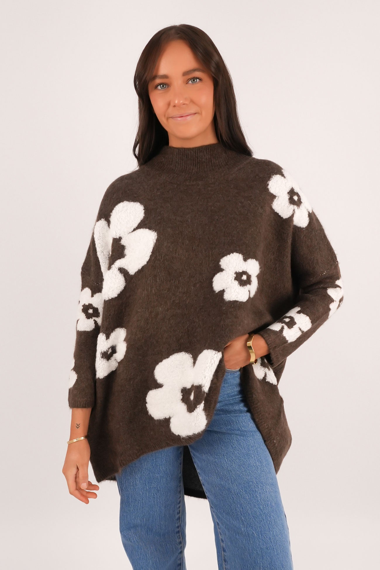 Gia Knit Jumper Brown