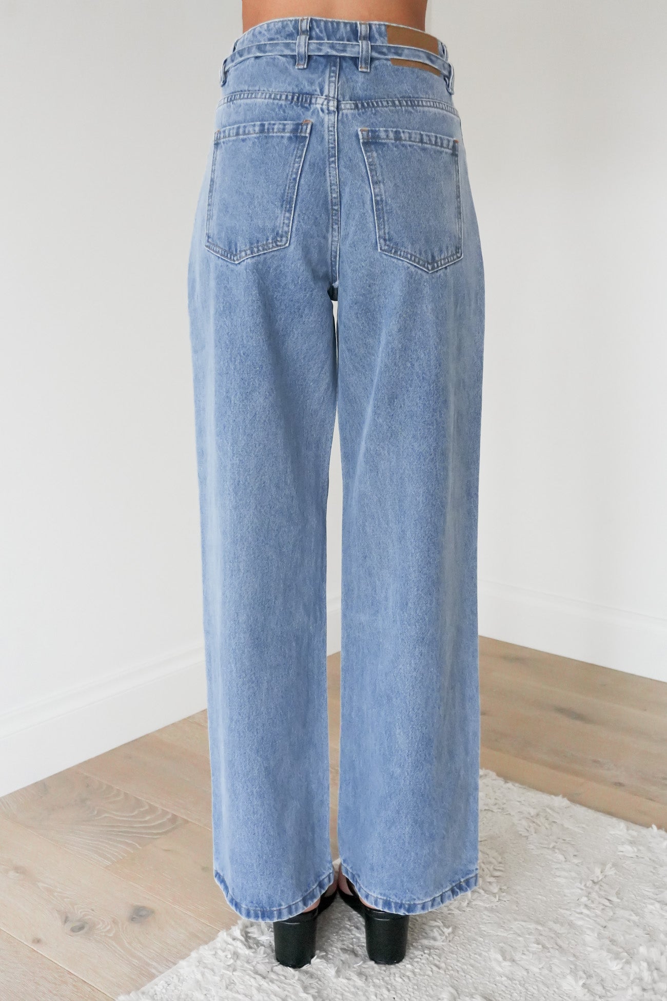 Gia High Rise Baggy Jean Light Blue