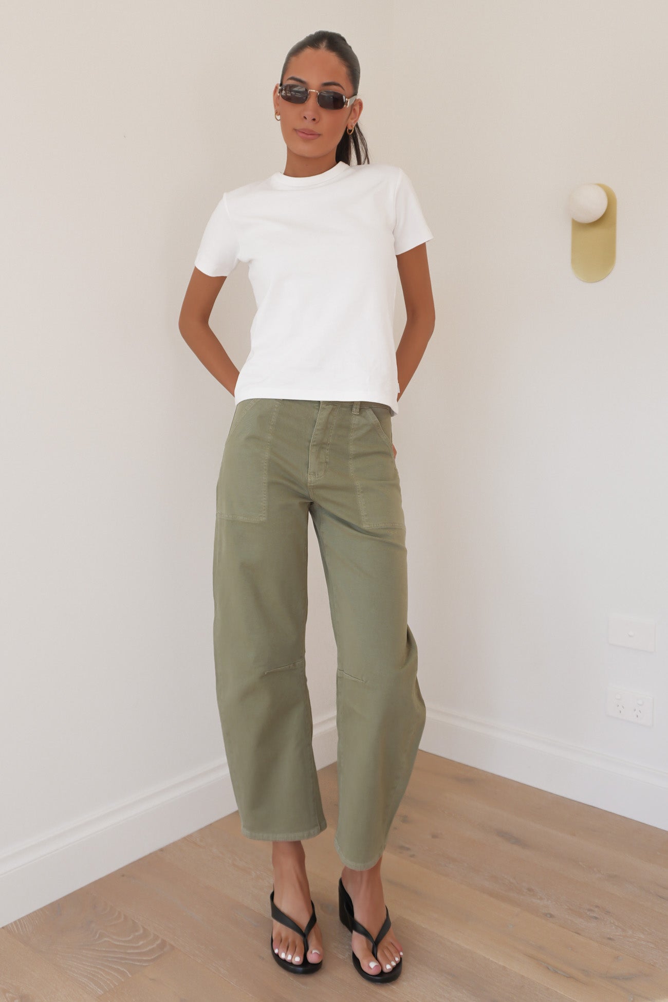 Gigi Barrel Drill Summer Olive