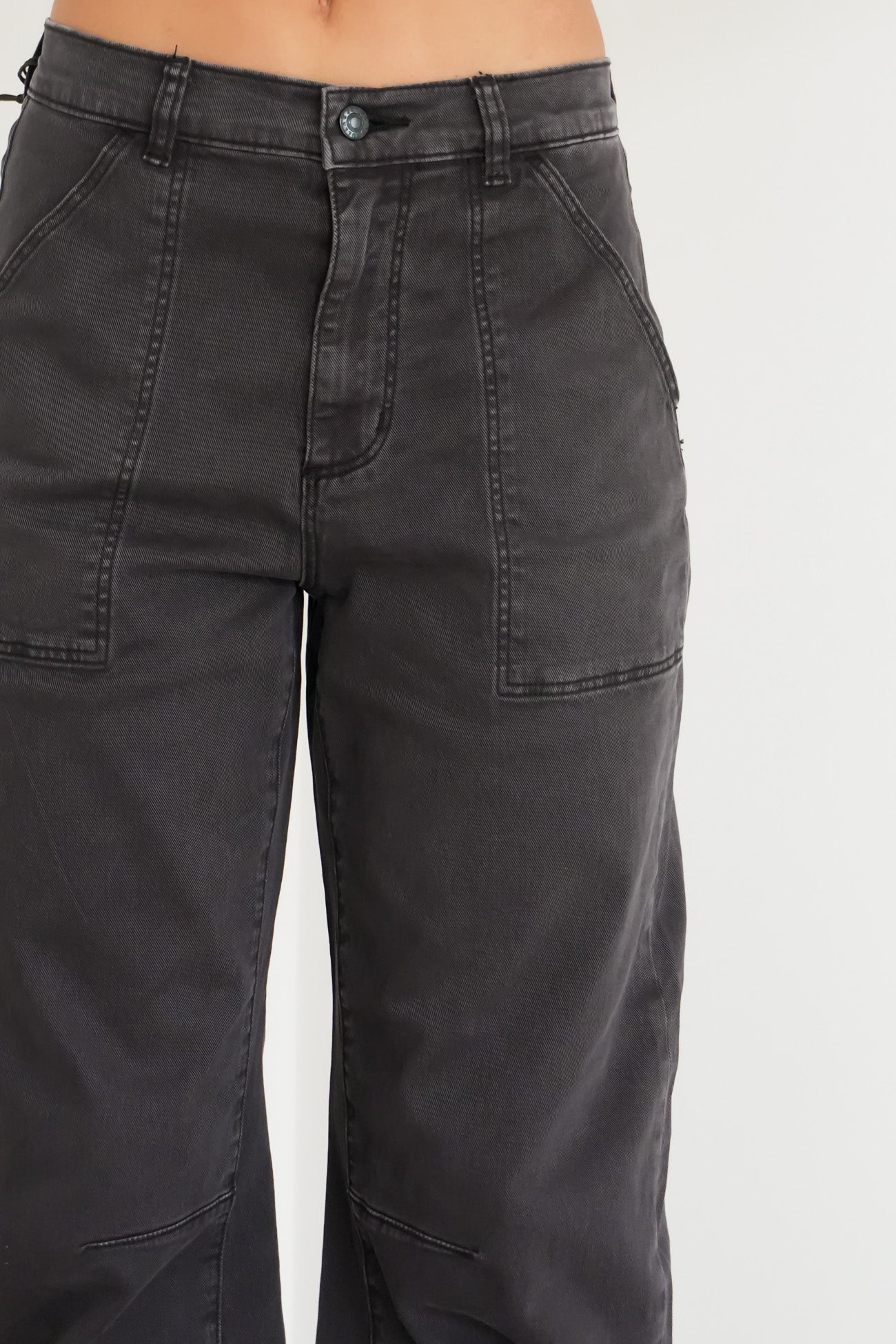 Gigi Barrel Jean Trade Washed Black
