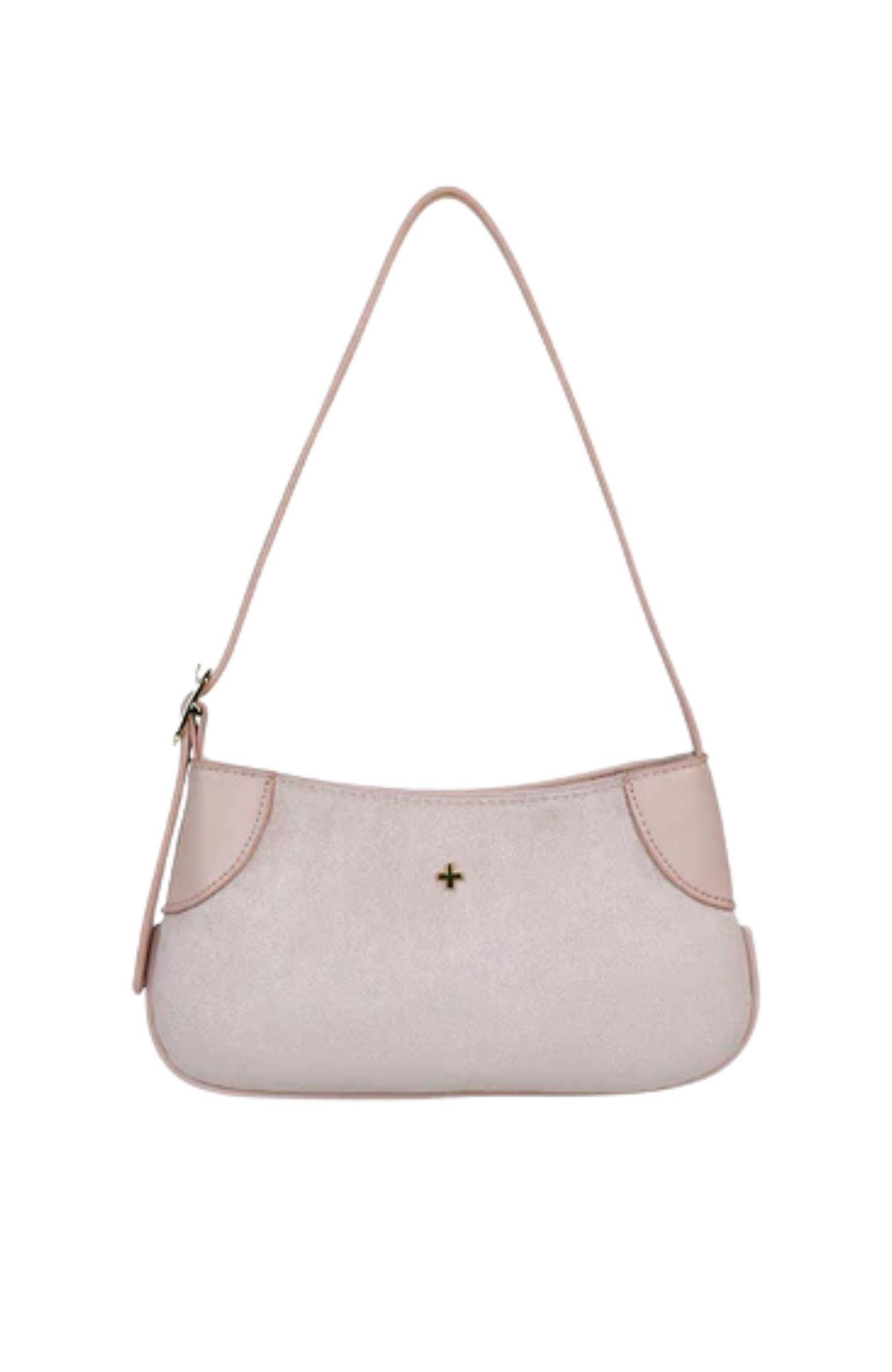Glinda Bag Pink Faux Suede Gold