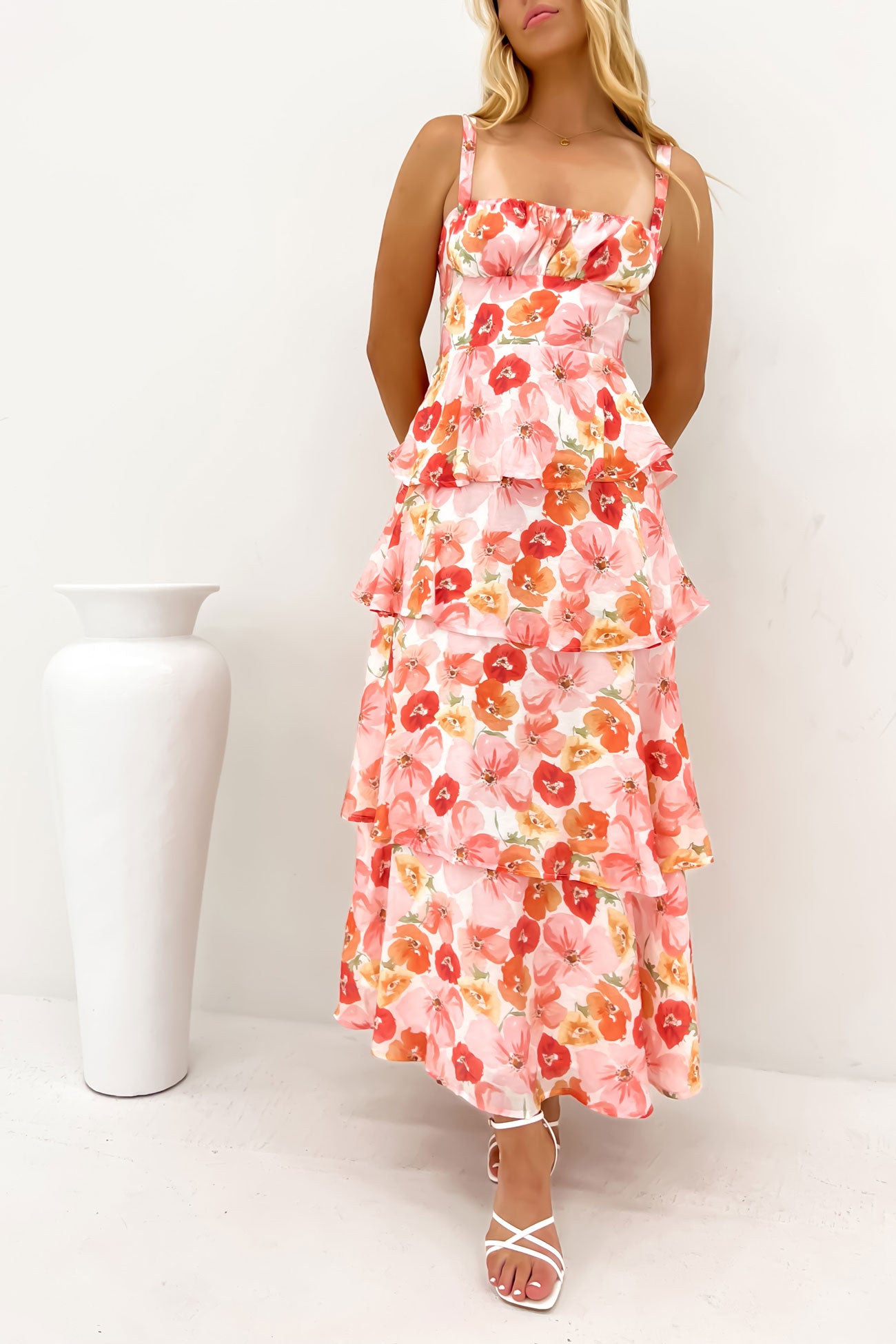 Griffin Maxi Dress Pink Floral