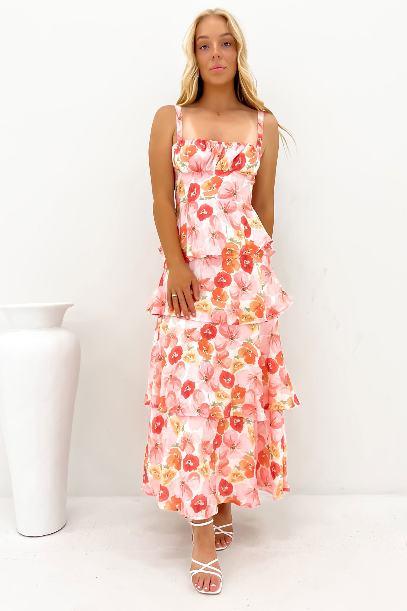 Griffin Maxi Dress Pink Floral