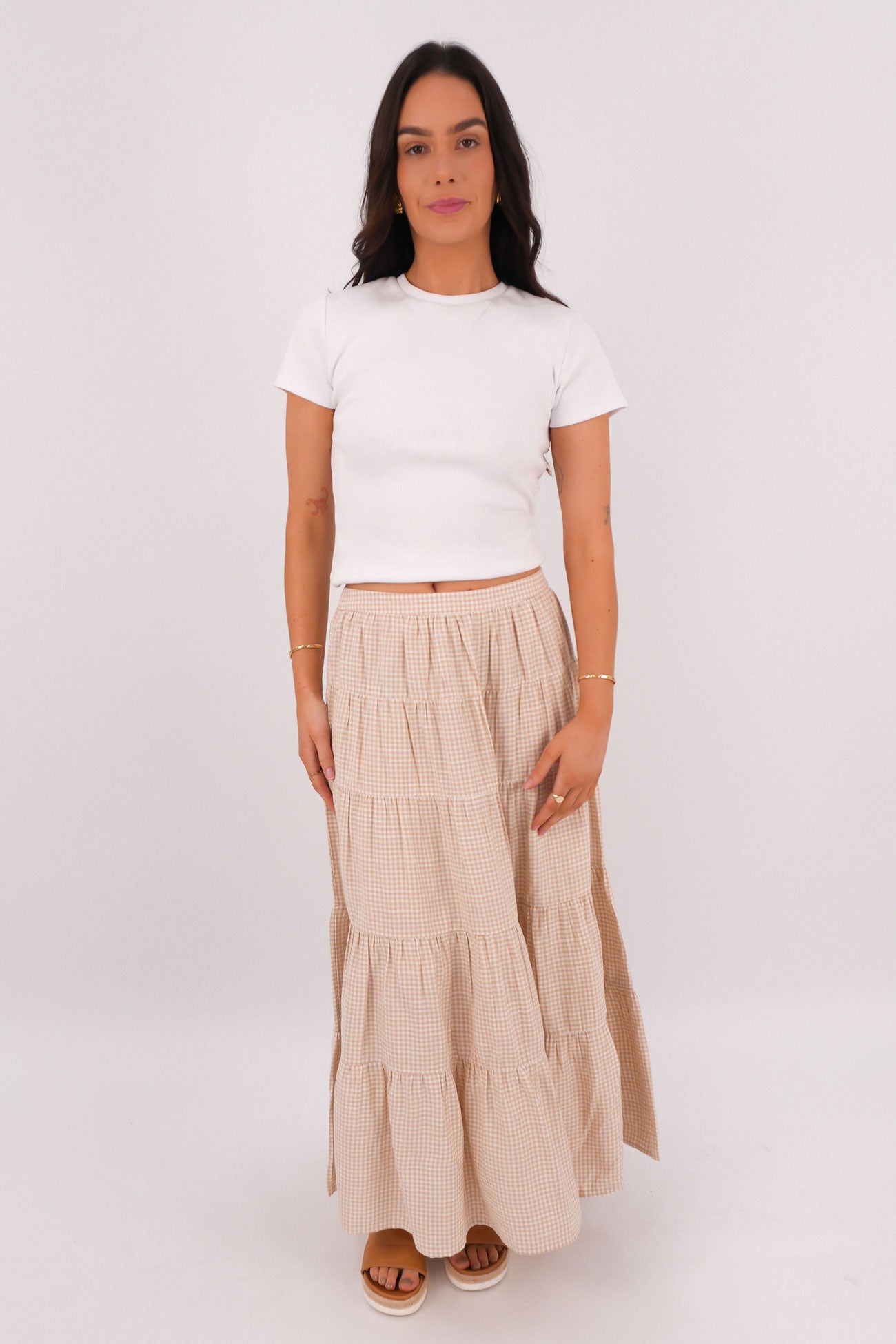 Hampton Maxi Skirt Oat