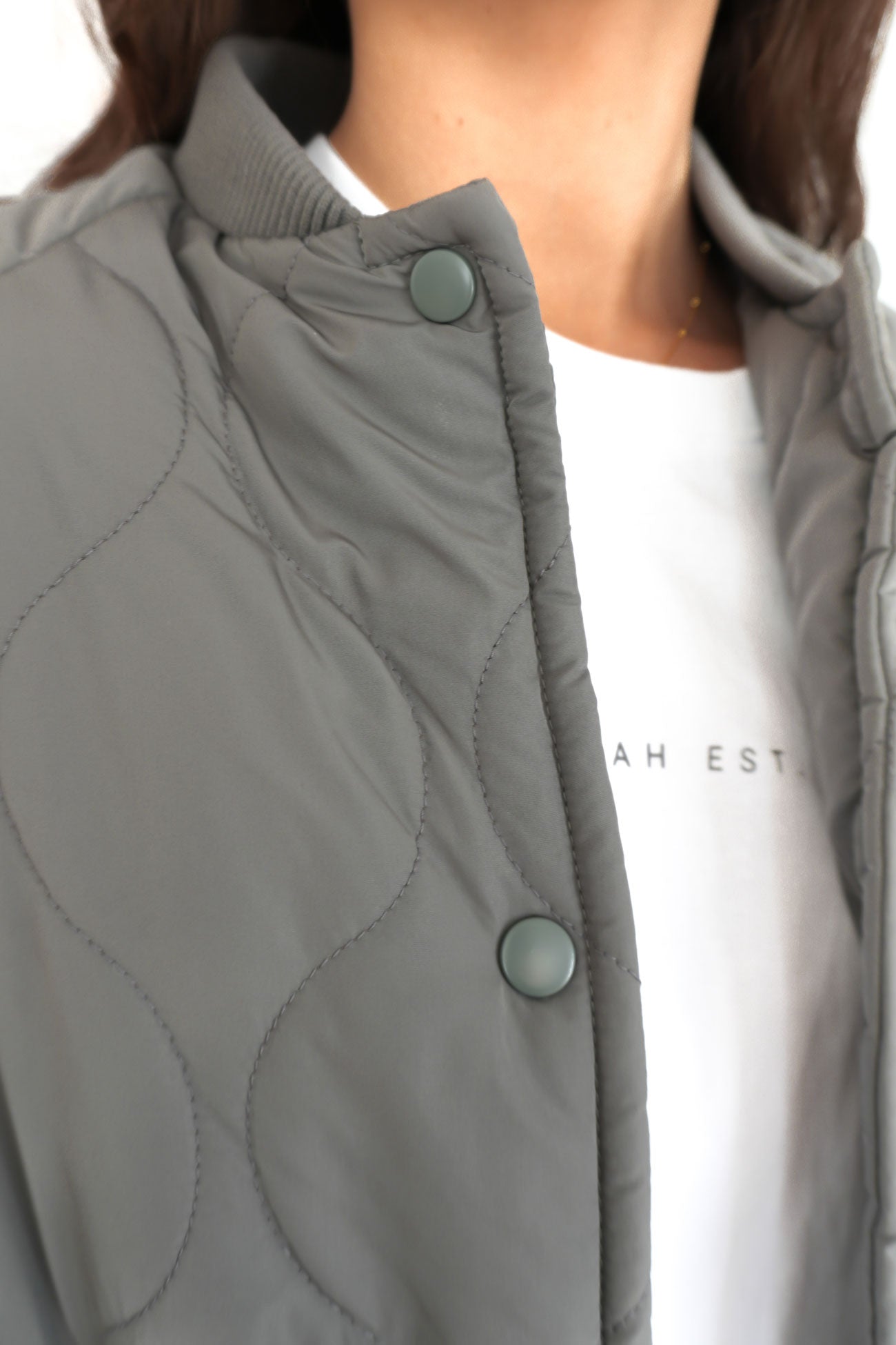 Harrison Quilted Jacket Charcoal f2