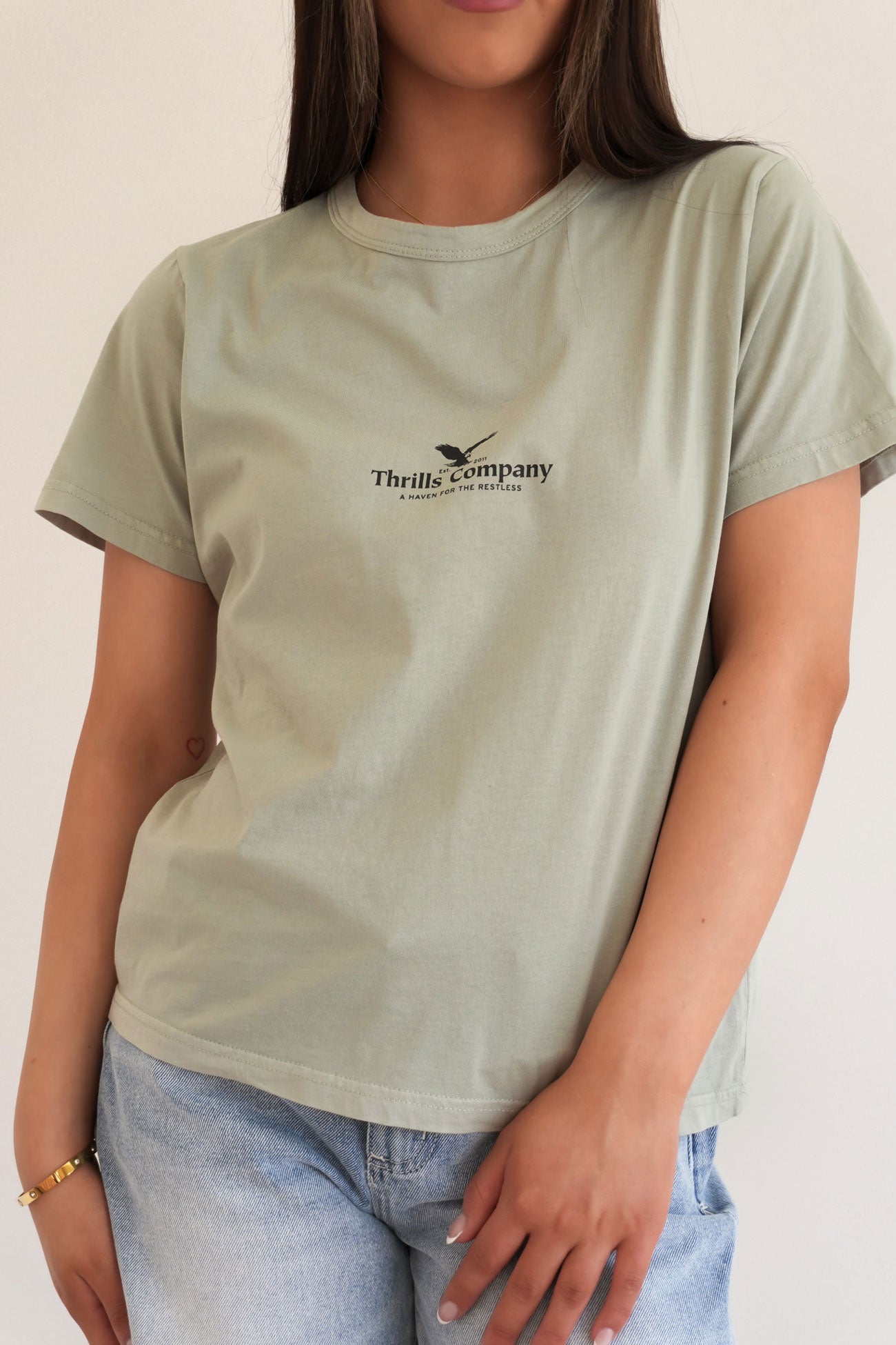 Haven For The Reckless Relaxed Tee Dirty Sage