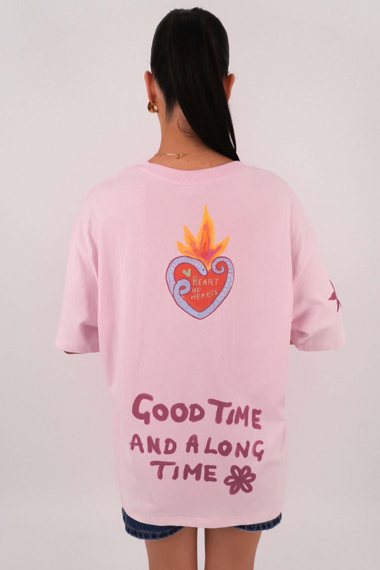 Heart Of Hearts Tee Pale Pink