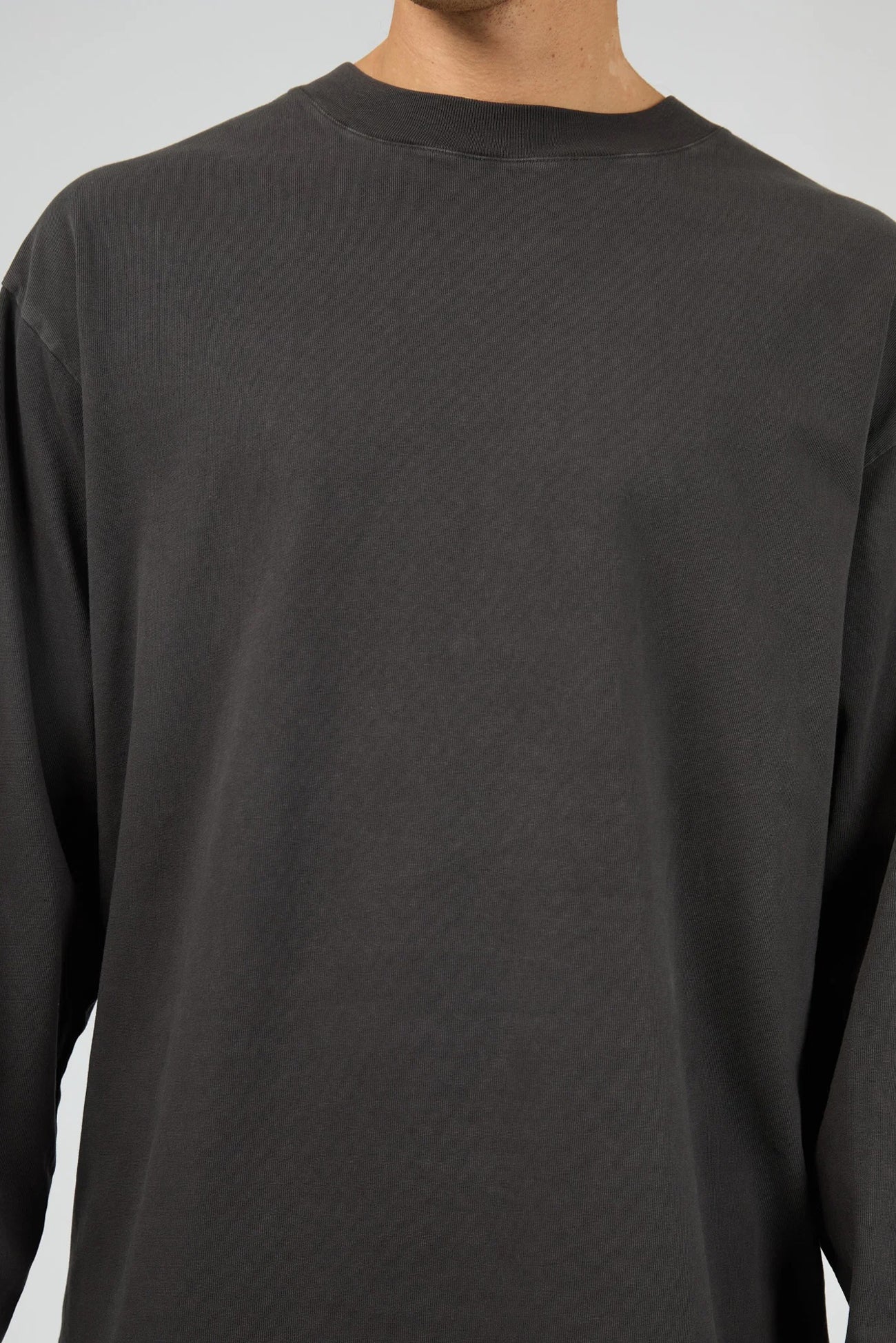 Heavyweight Long Sleeve Tee Coal