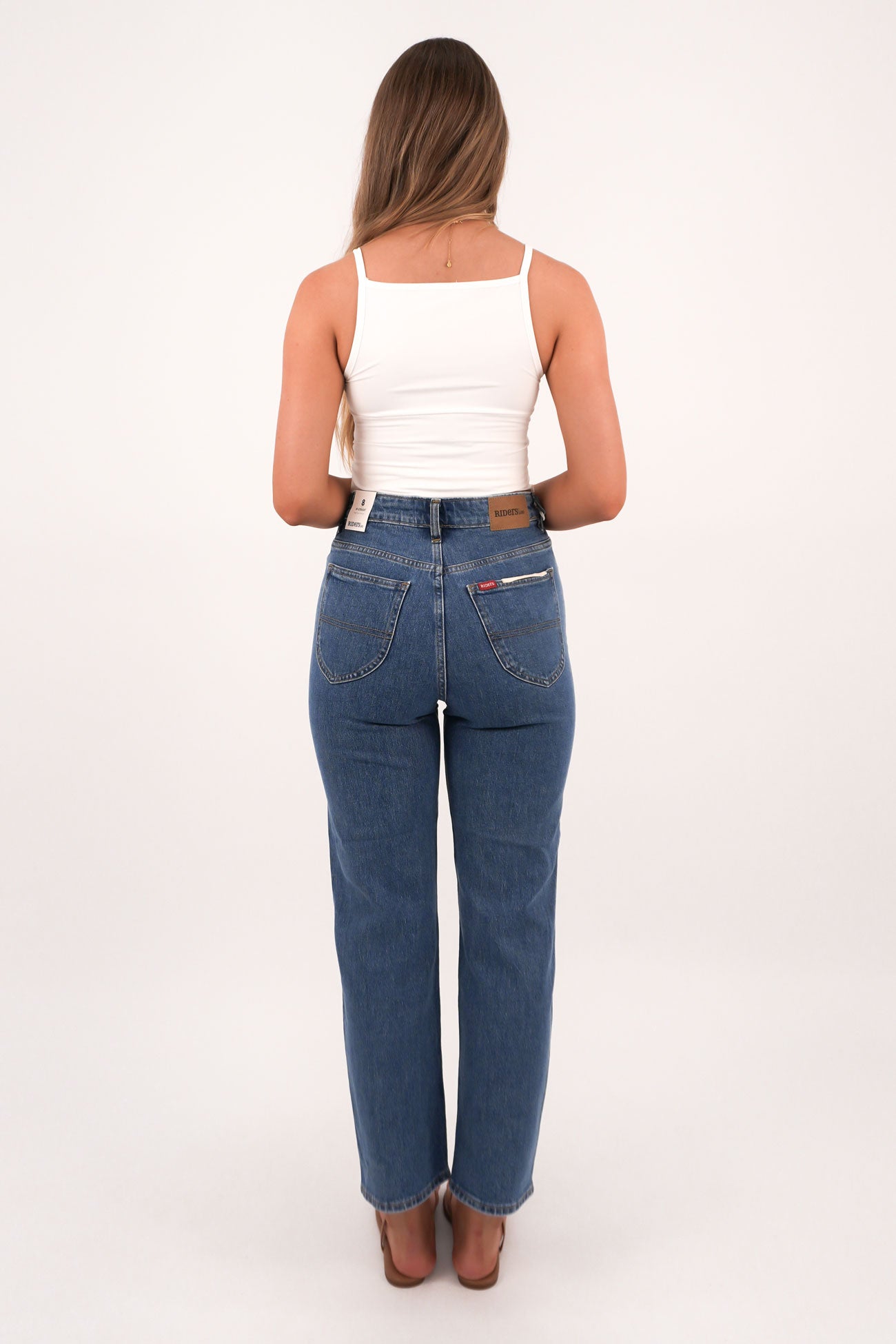 Hi Straight Crop Jean Forever Blue