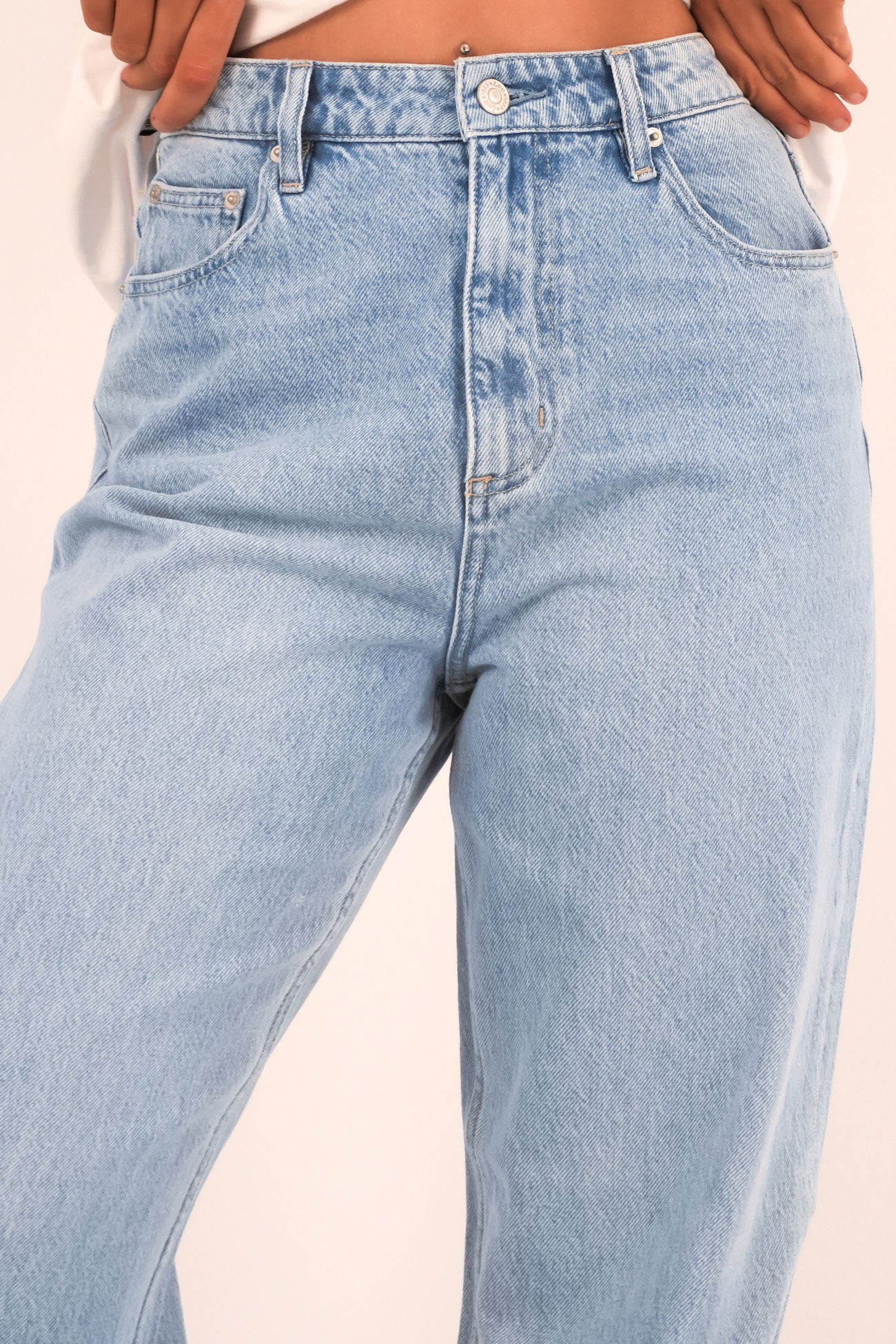 High Baggy Jean Horizon Blue Petite