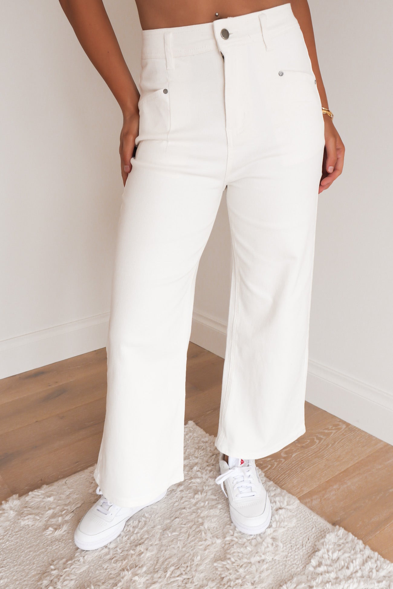 Hilary Pant White
