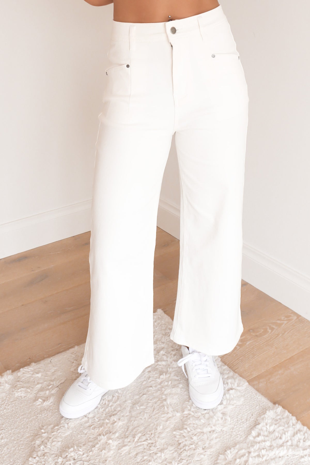 Hilary Pant White