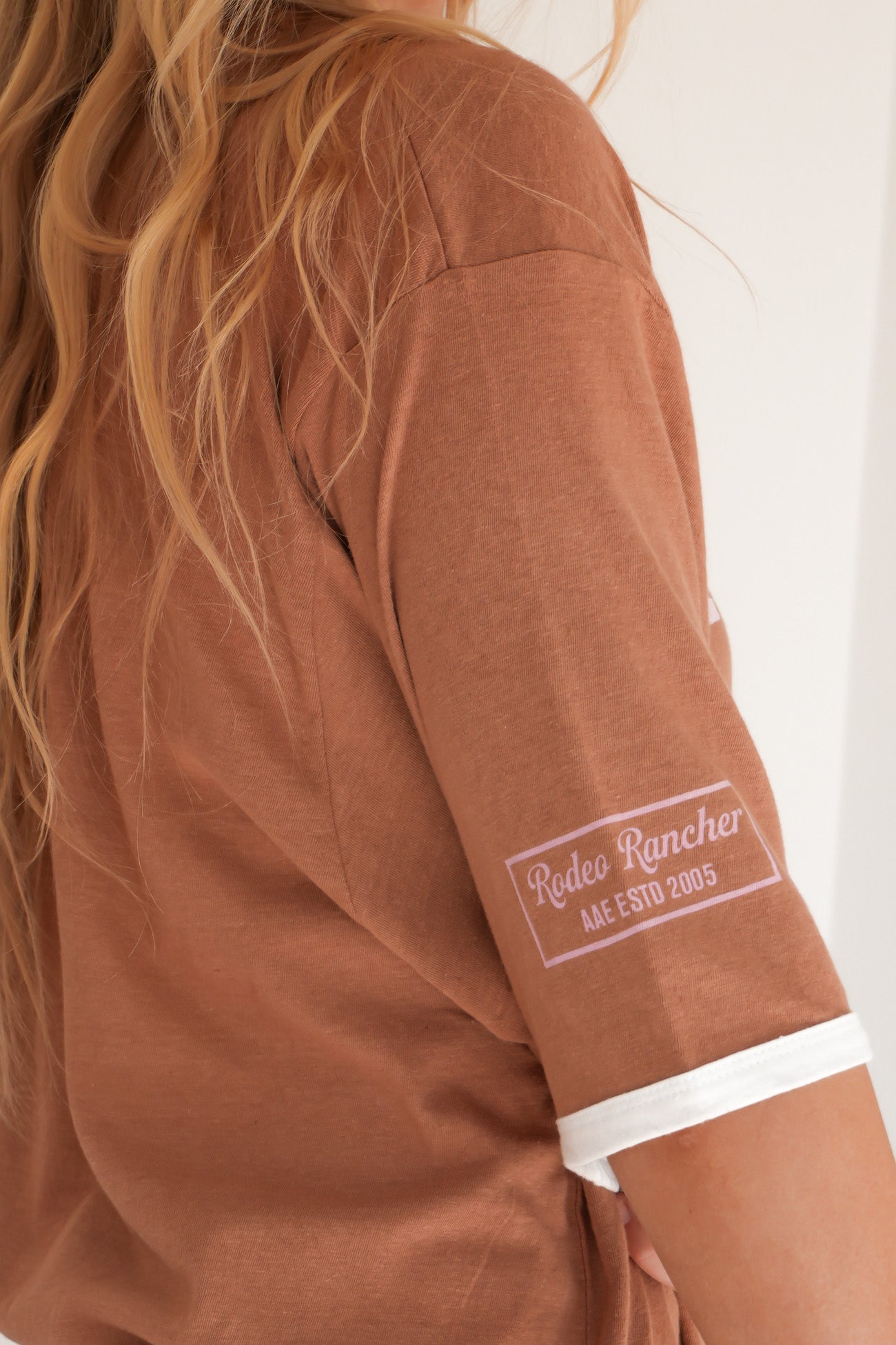 Howdy Oversized Tee Cinnamon