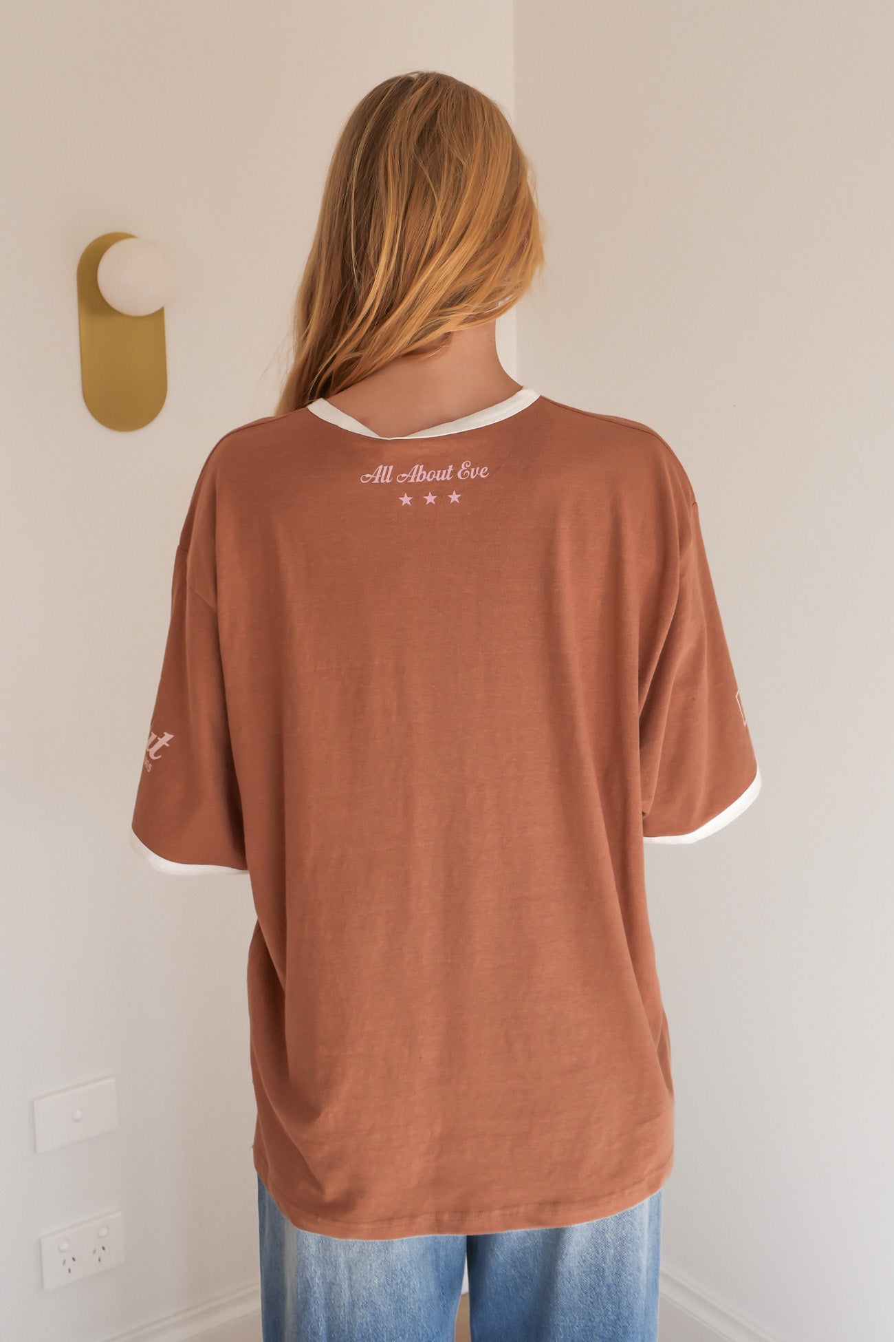 Howdy Oversized Tee Cinnamon