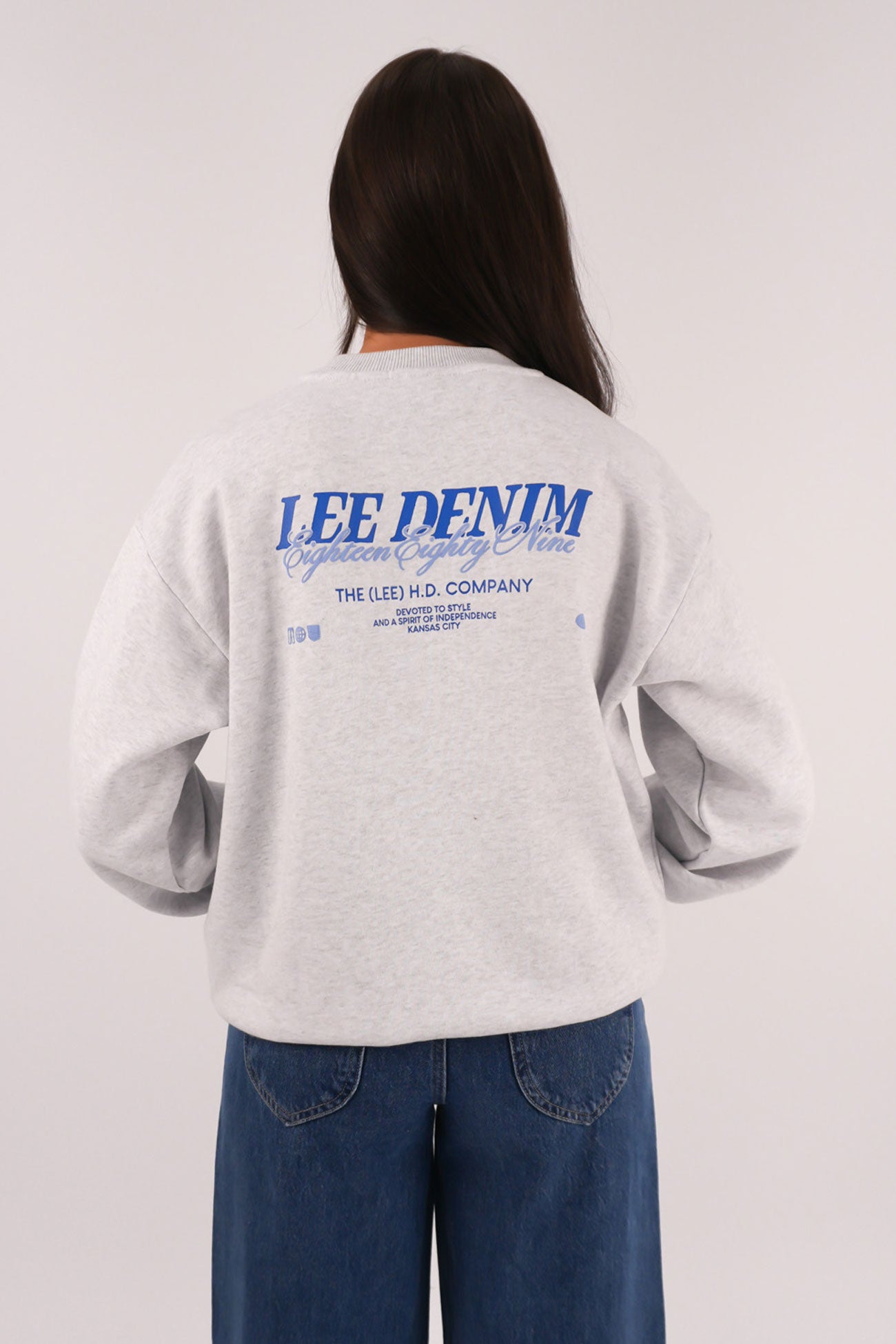 Independent Baggy Sweat White Marle