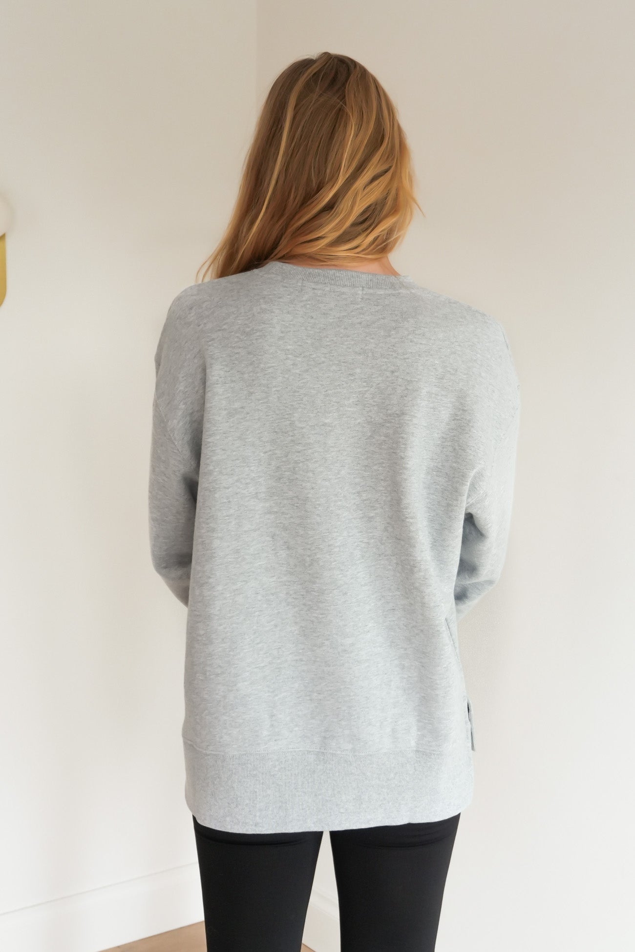 Intention Crew Grey Marle Navy