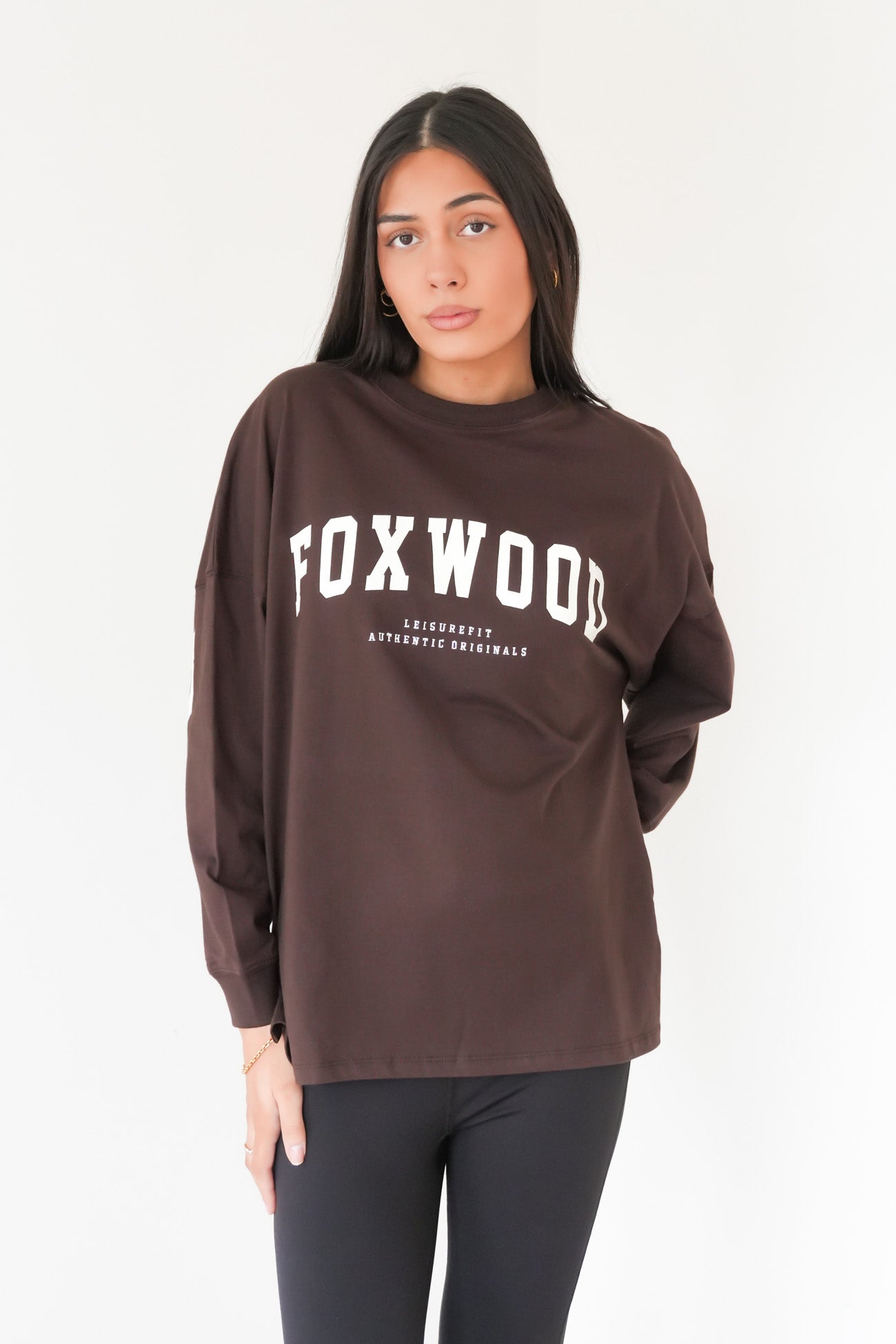 Interval Long Sleeve Coffee Bean White