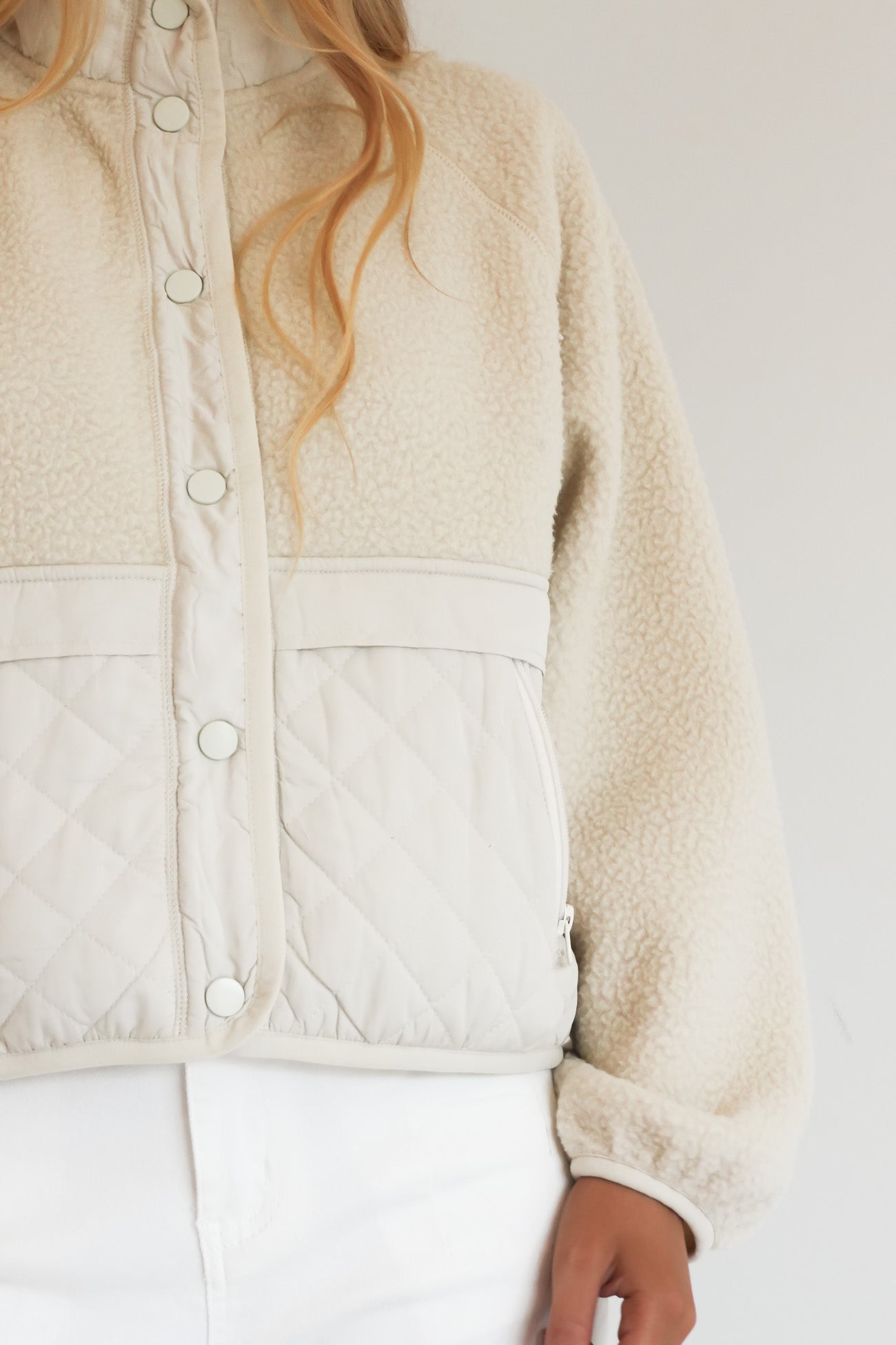 Izak Sherpa Jacket Nougat