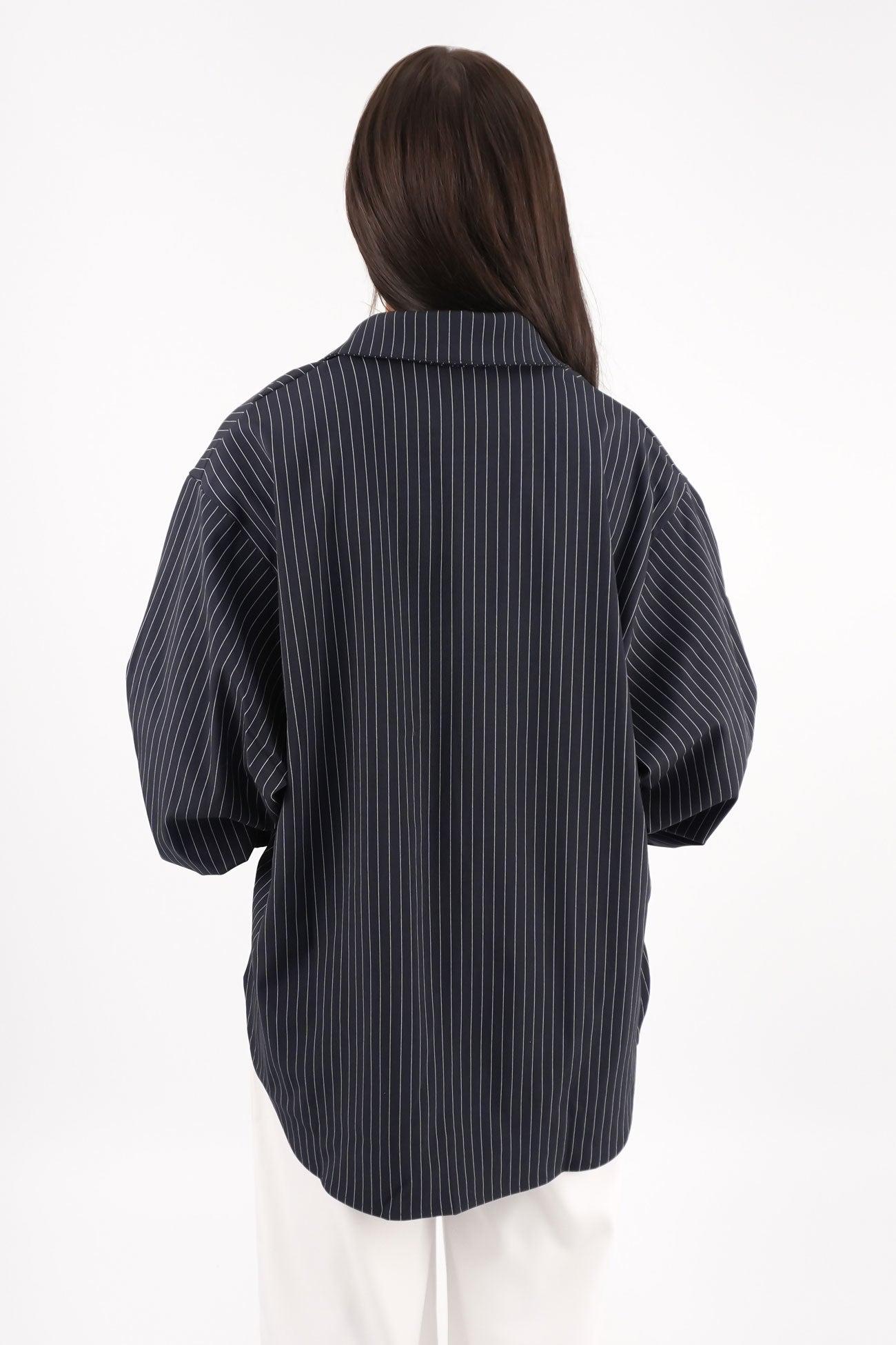 Jackson Shirt Navy Pinstripe