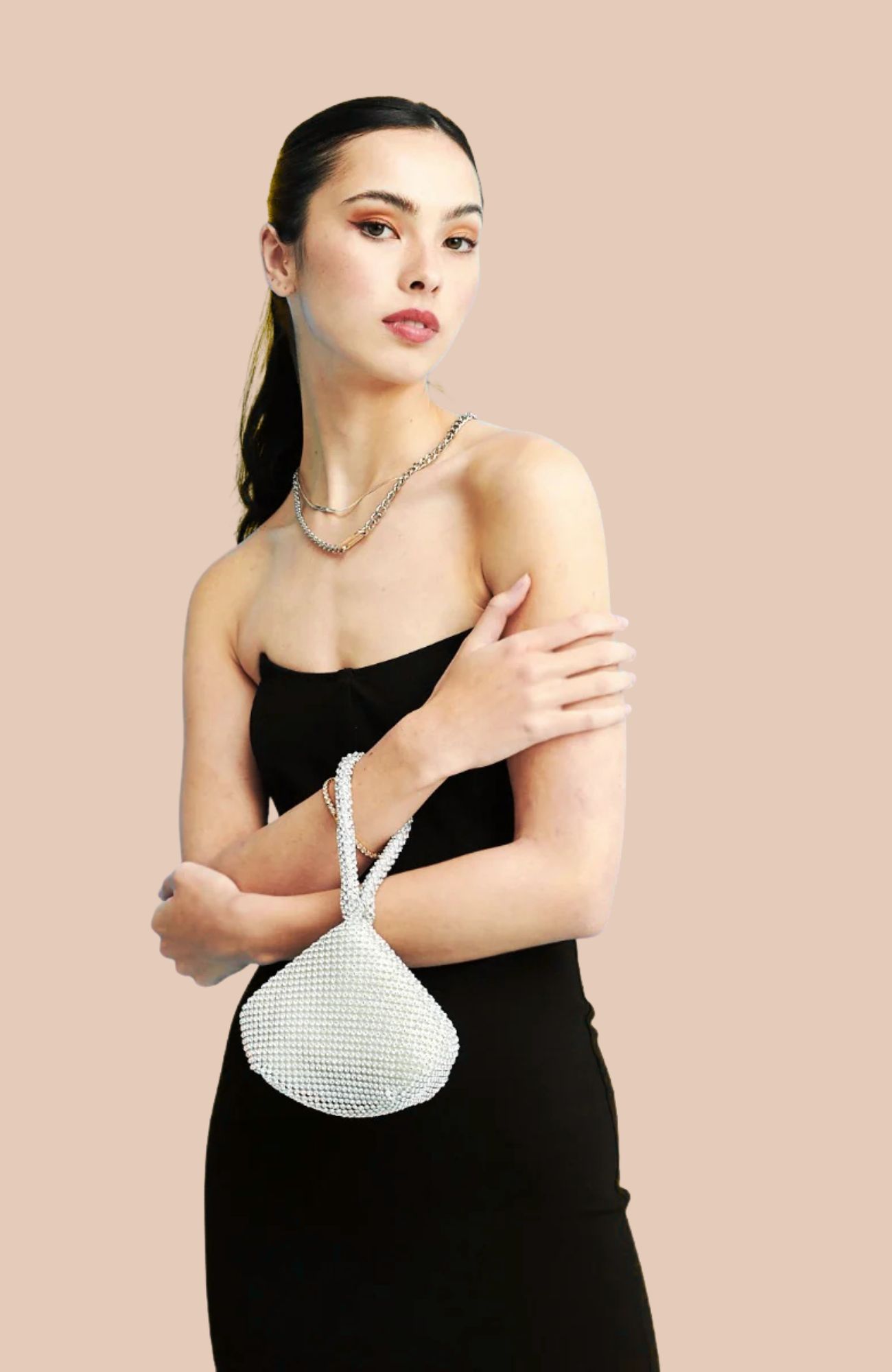 Jada Wristlet Bag Silver