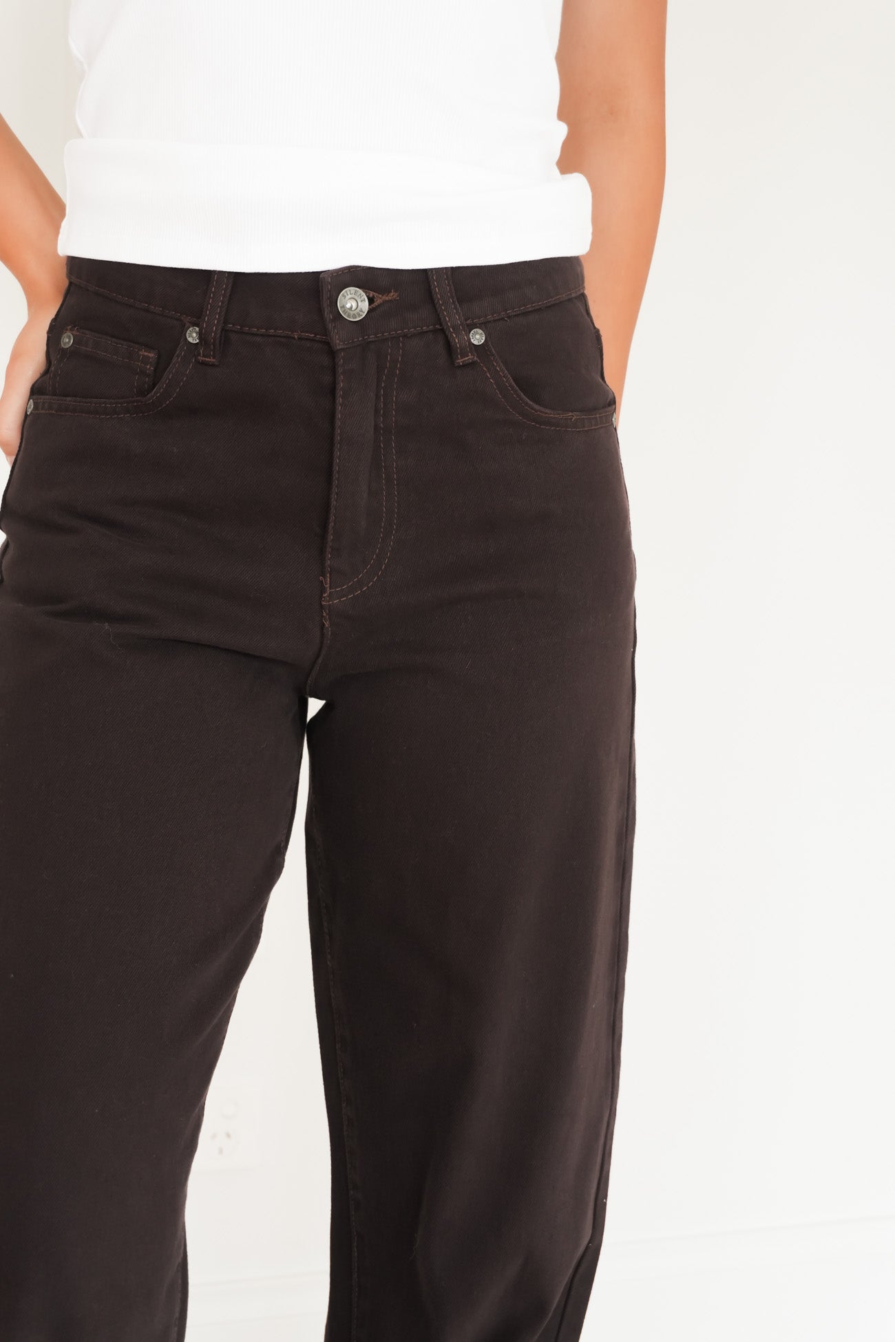 Jade Baggy Jean Chocolate