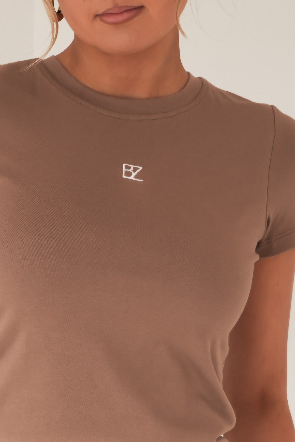 Jai Stretch Baby Tee Brown
