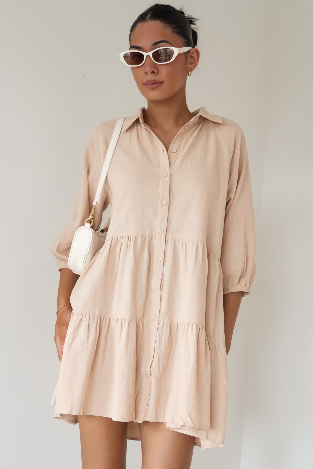 Jared Mini Dress Beige