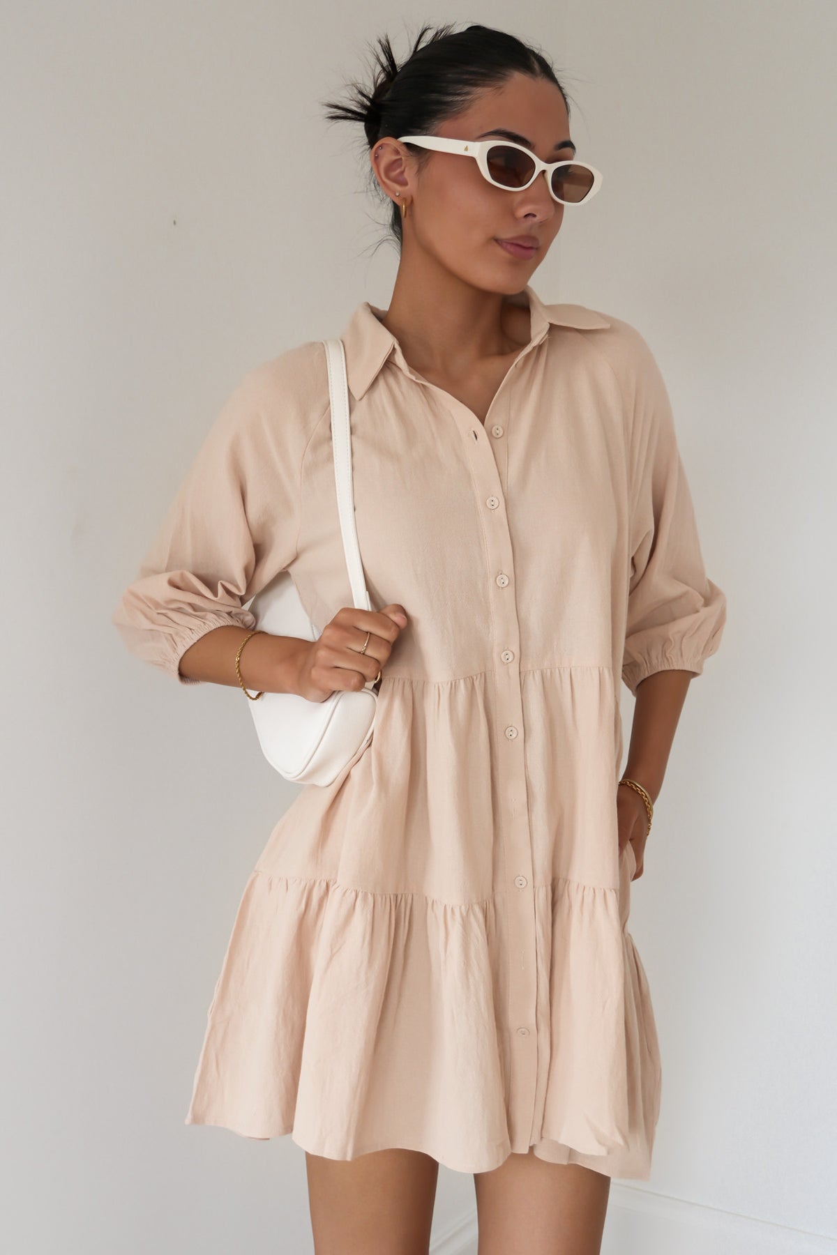 Jared Mini Dress Beige