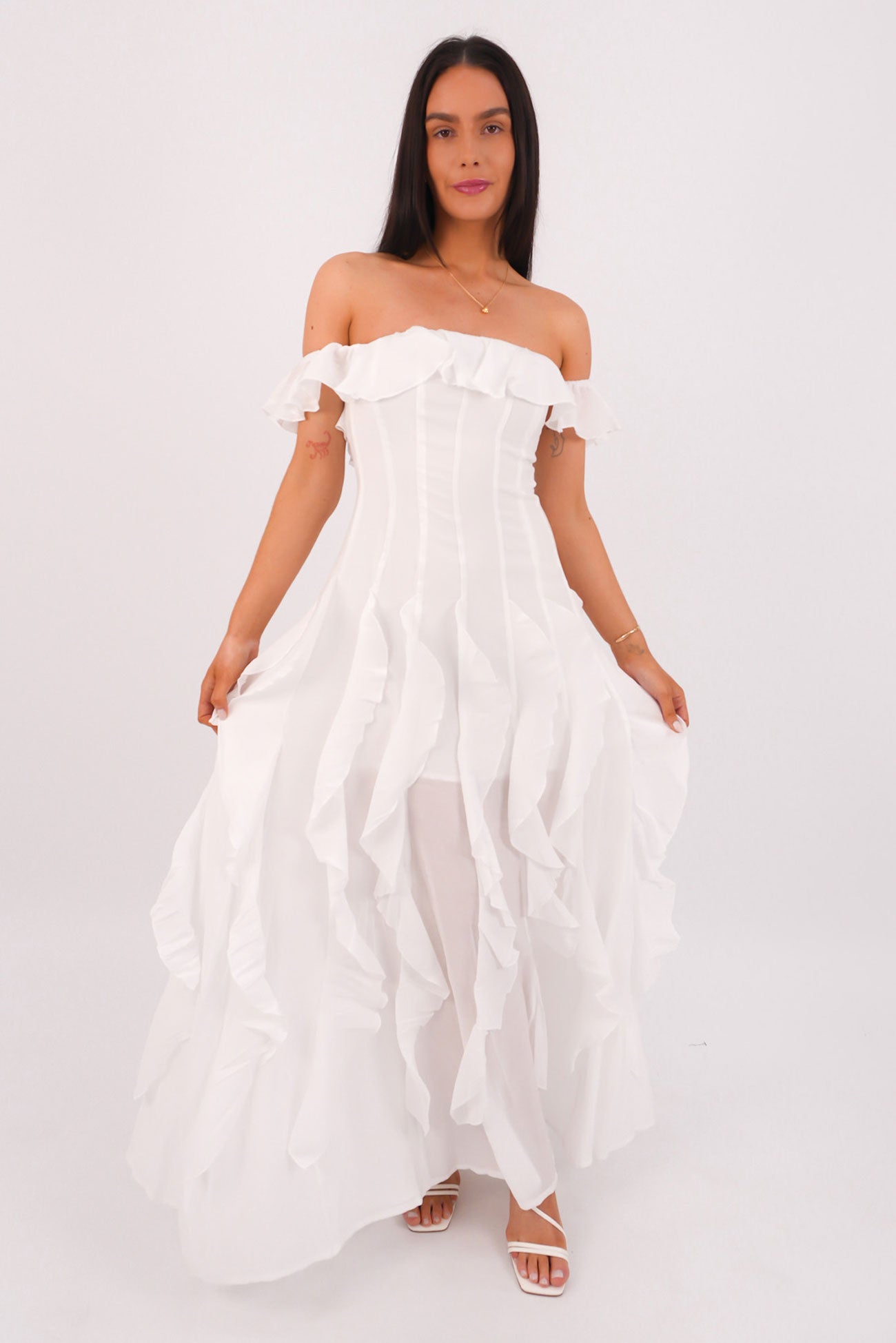 Jaylyn Maxi Dress White